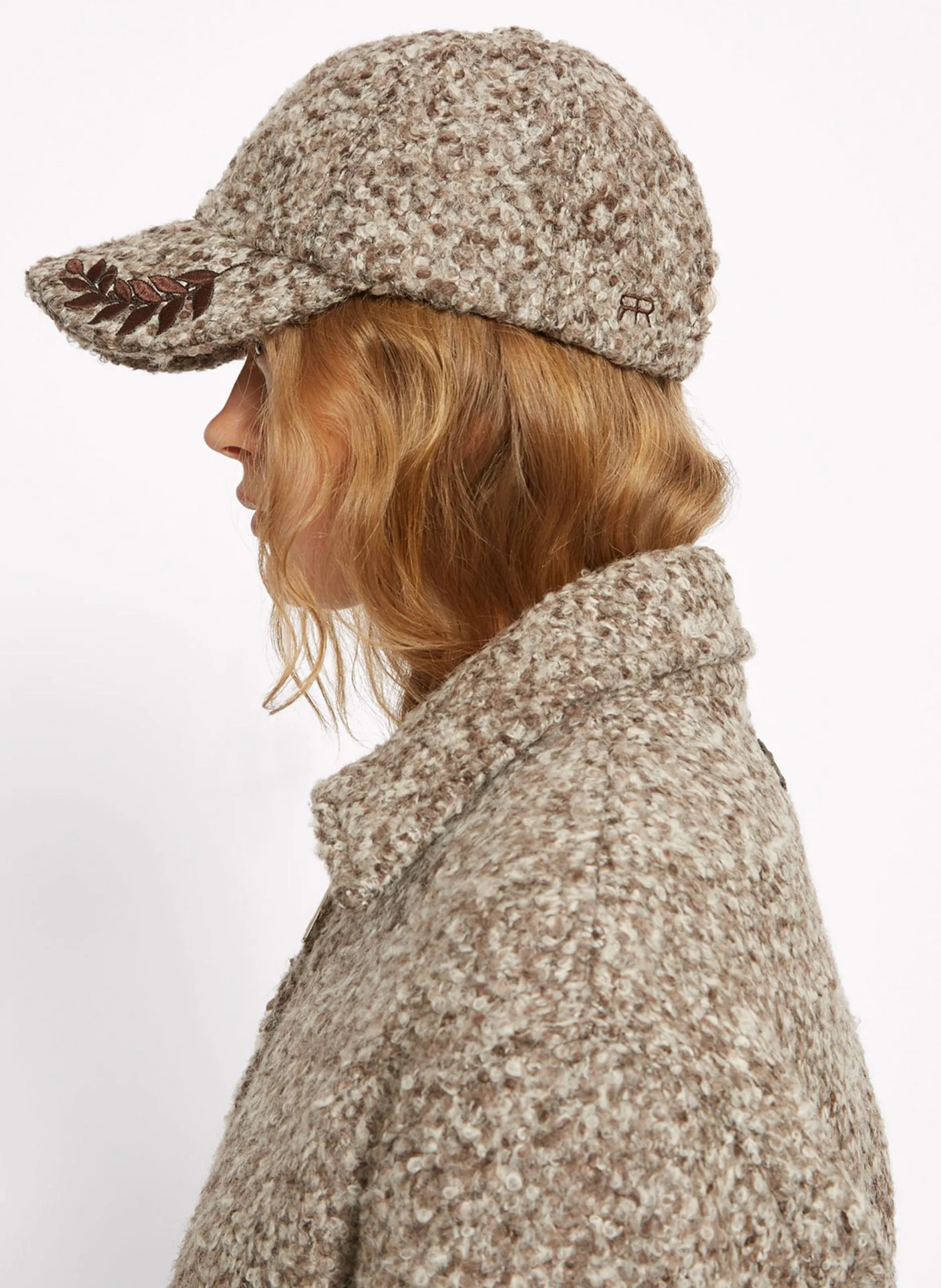 Casquette en laine mélangée Marron BALL