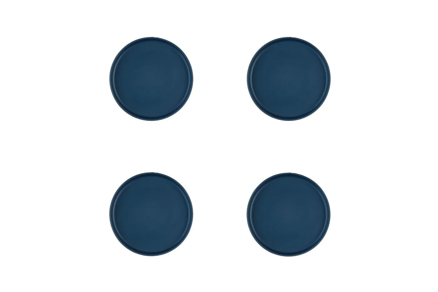 Assiette scandi ø16,5cm - 4 pièces - marine Bleu