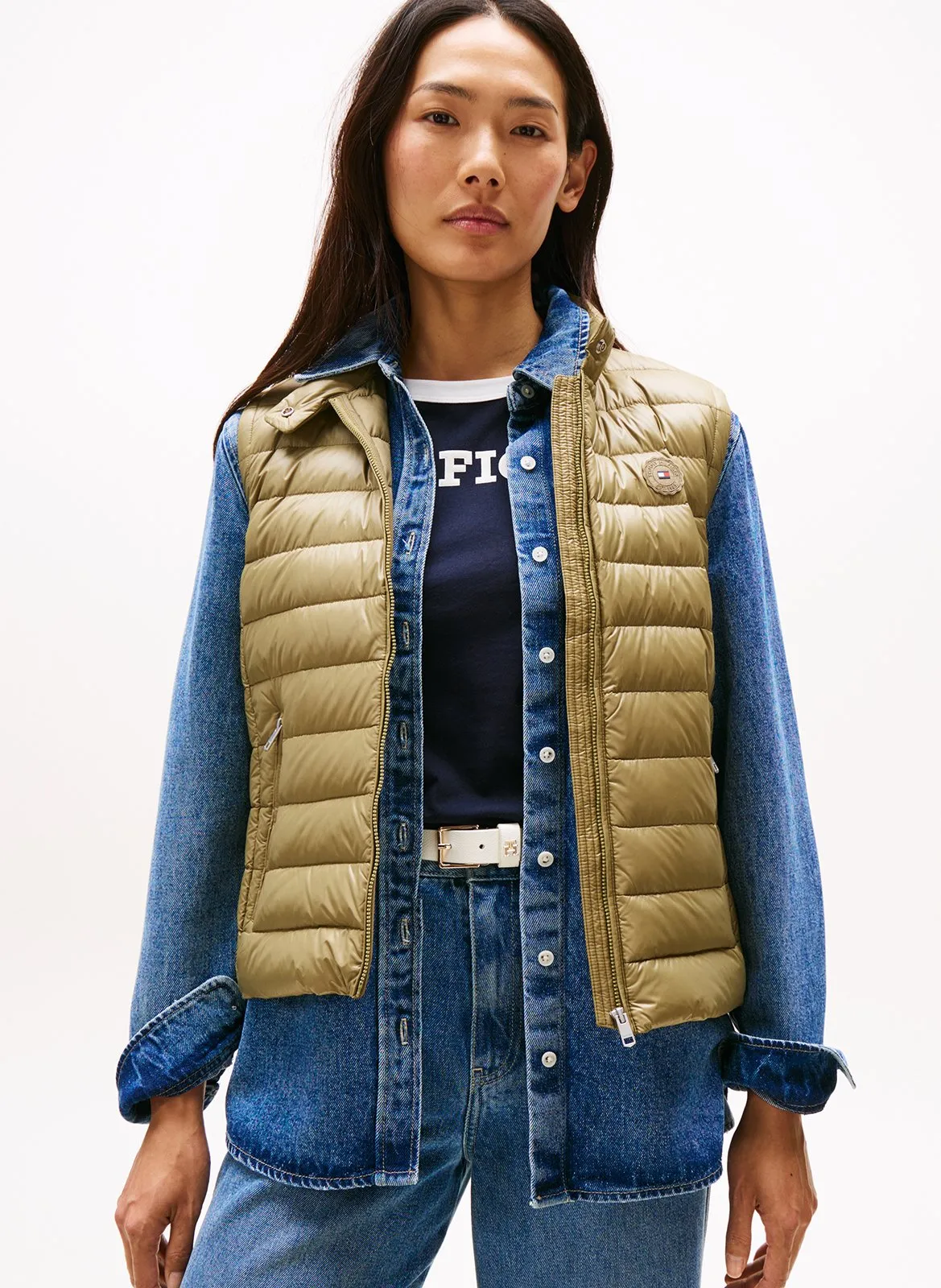 Doudoue col rond Kaki