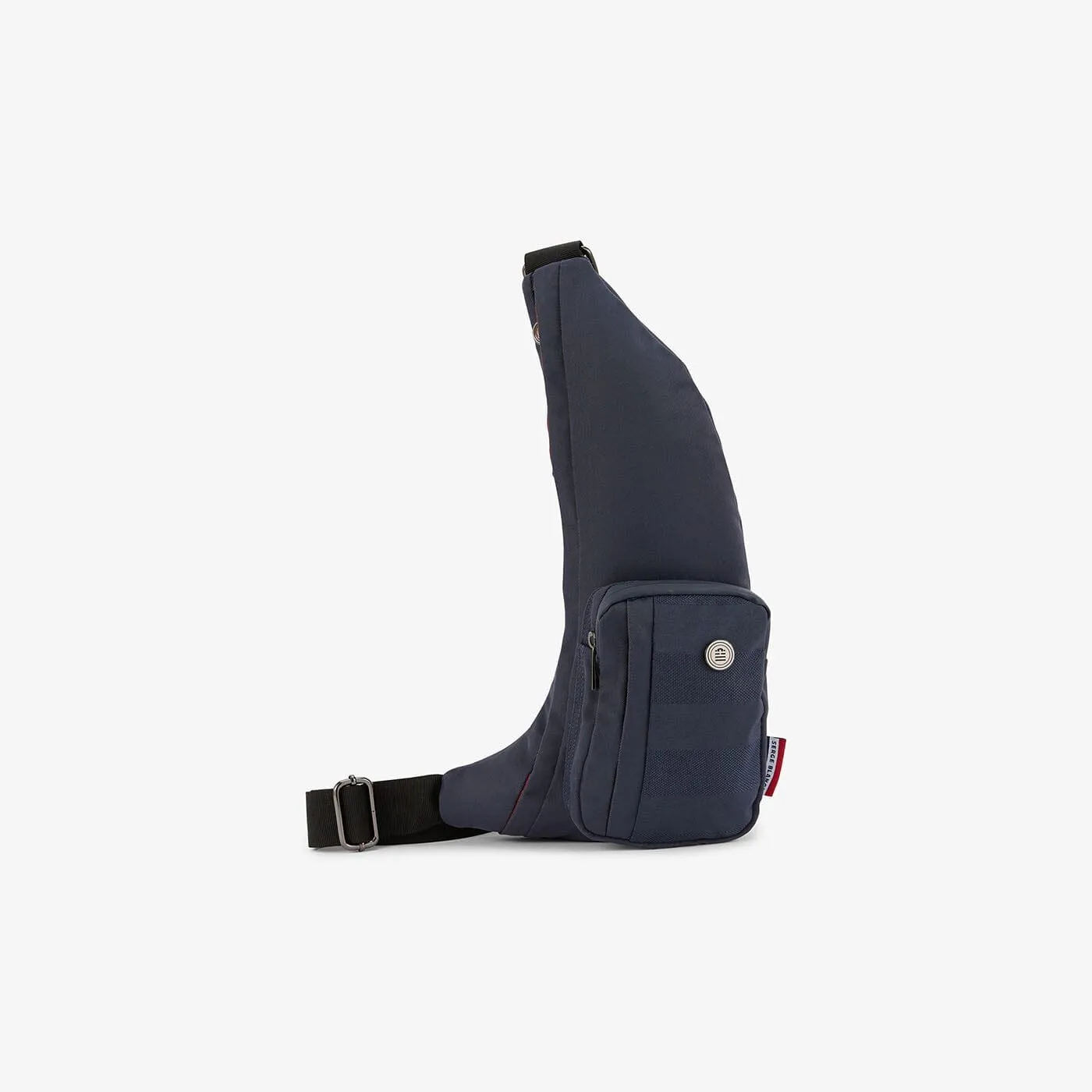 Sac monobretelle textile Bleu BASIK