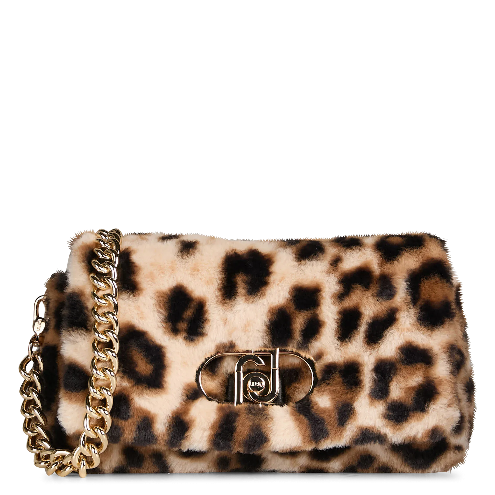 Sac bandoulière aspect fourrure Multicolore