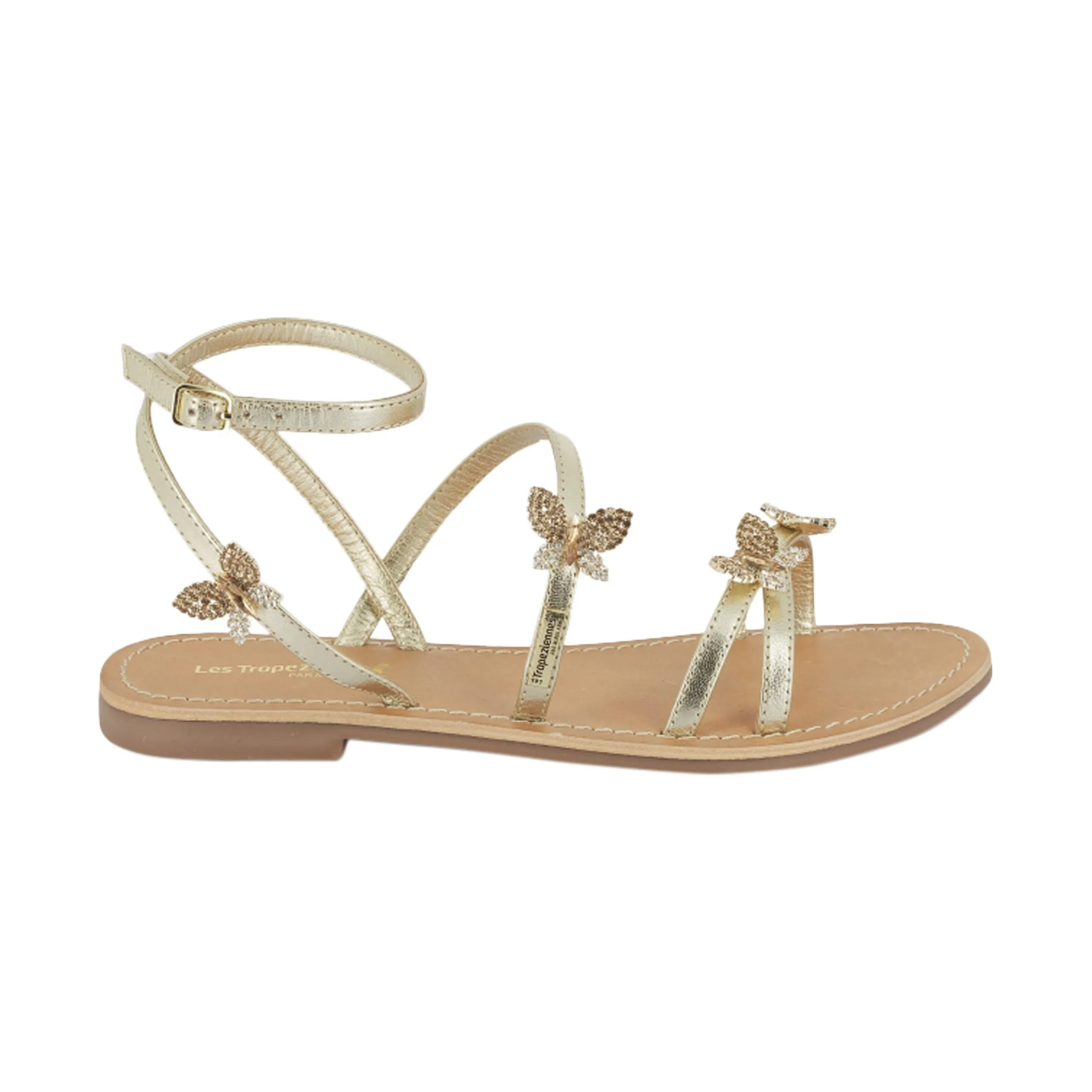 Sandales cuir orel Doré