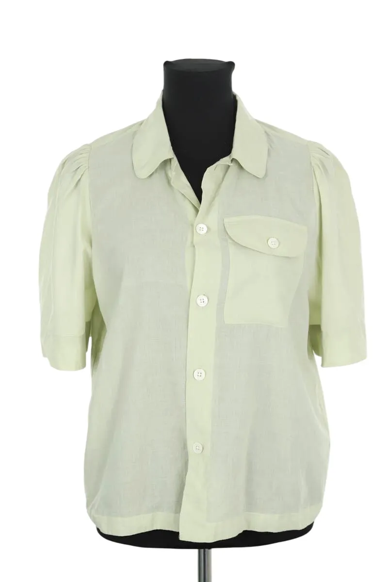 Blouse en coton Vert