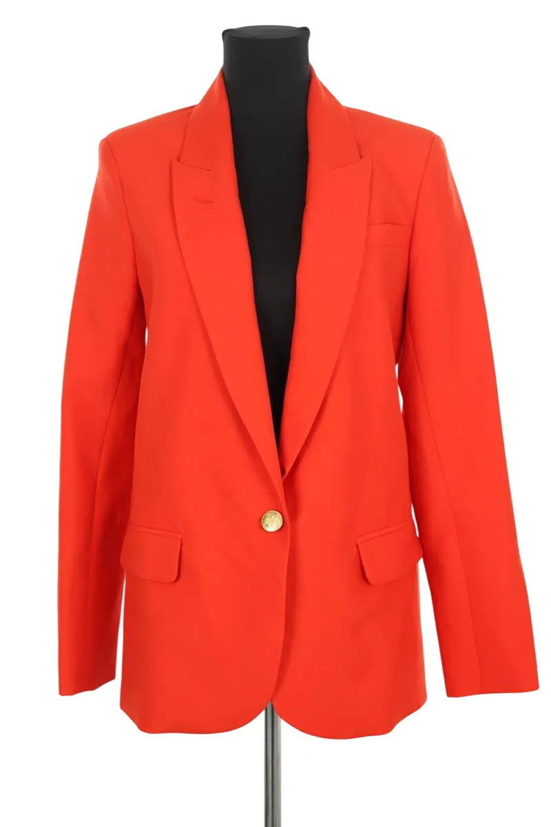 Blazer en laine Rouge
