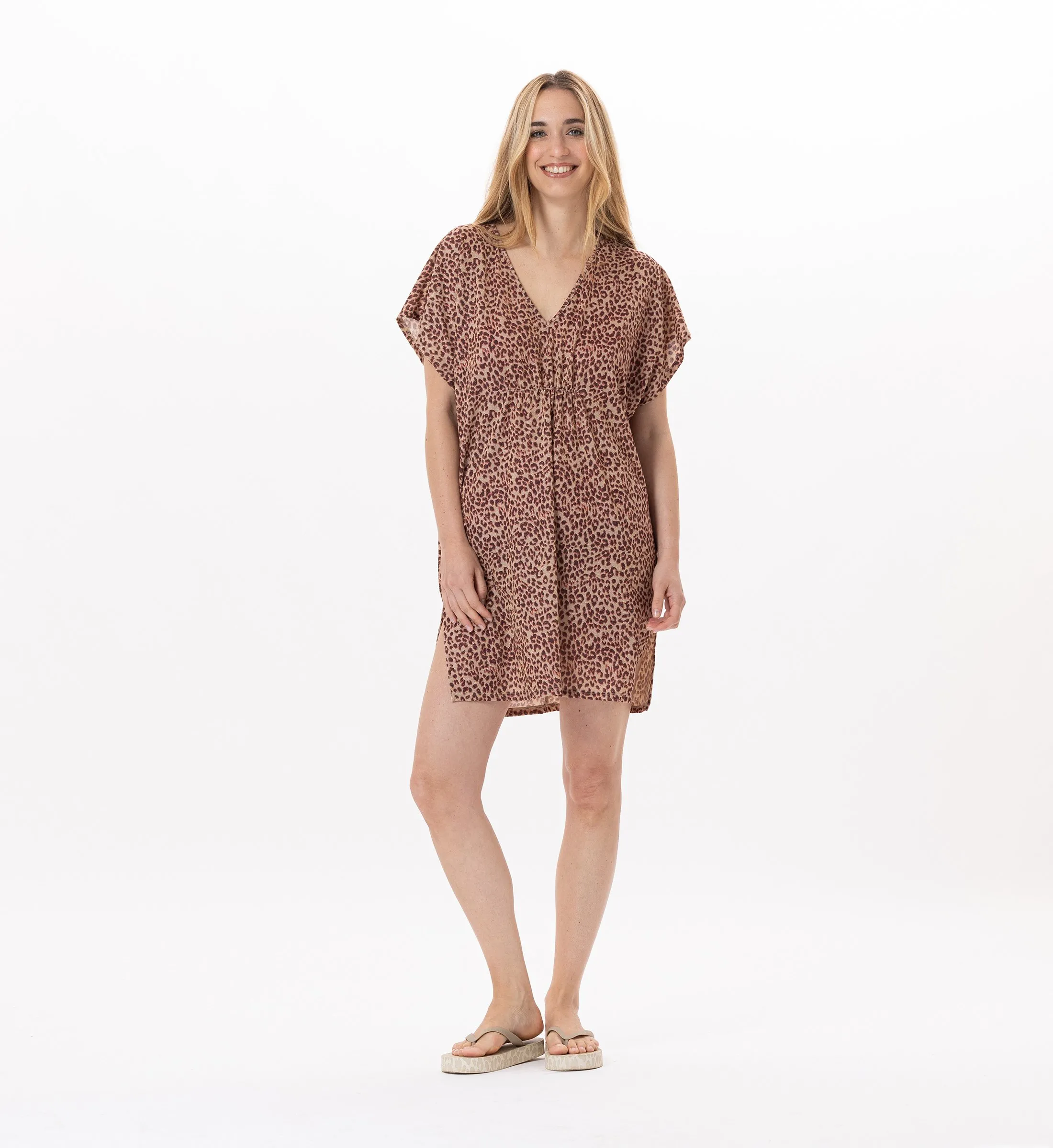 Kaftan en maille Multicolore