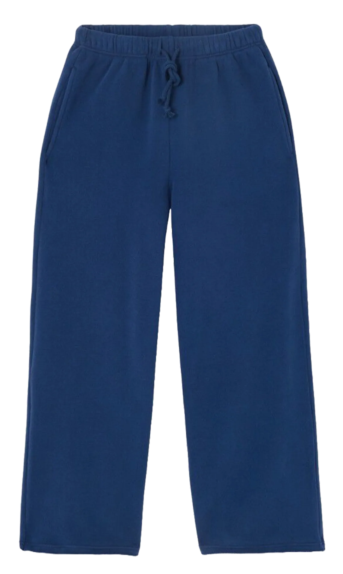 Jogging droit en coton mélangé Bleu ATUBAY