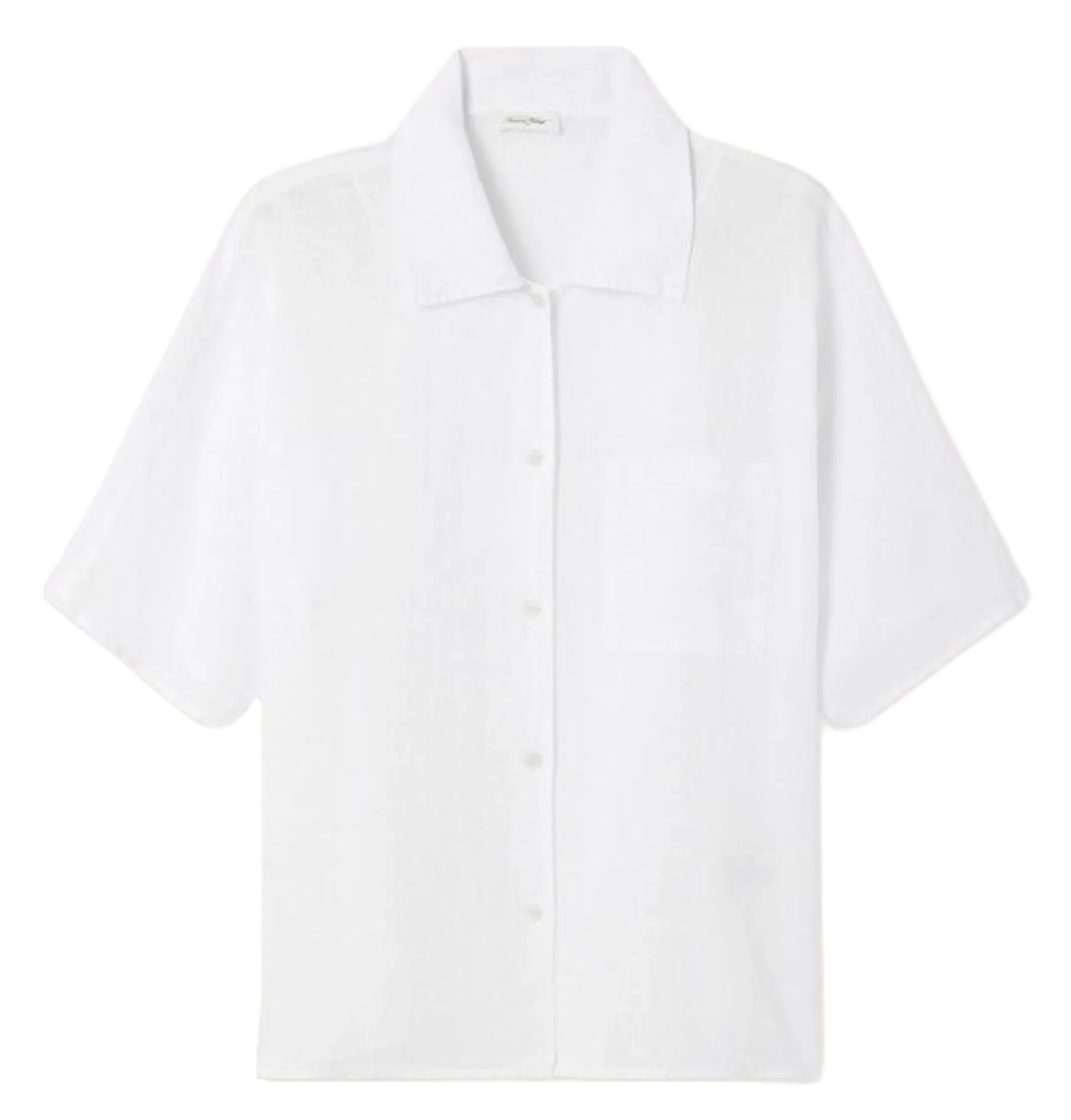 Chemise col classique en lin Blanc IVYBO