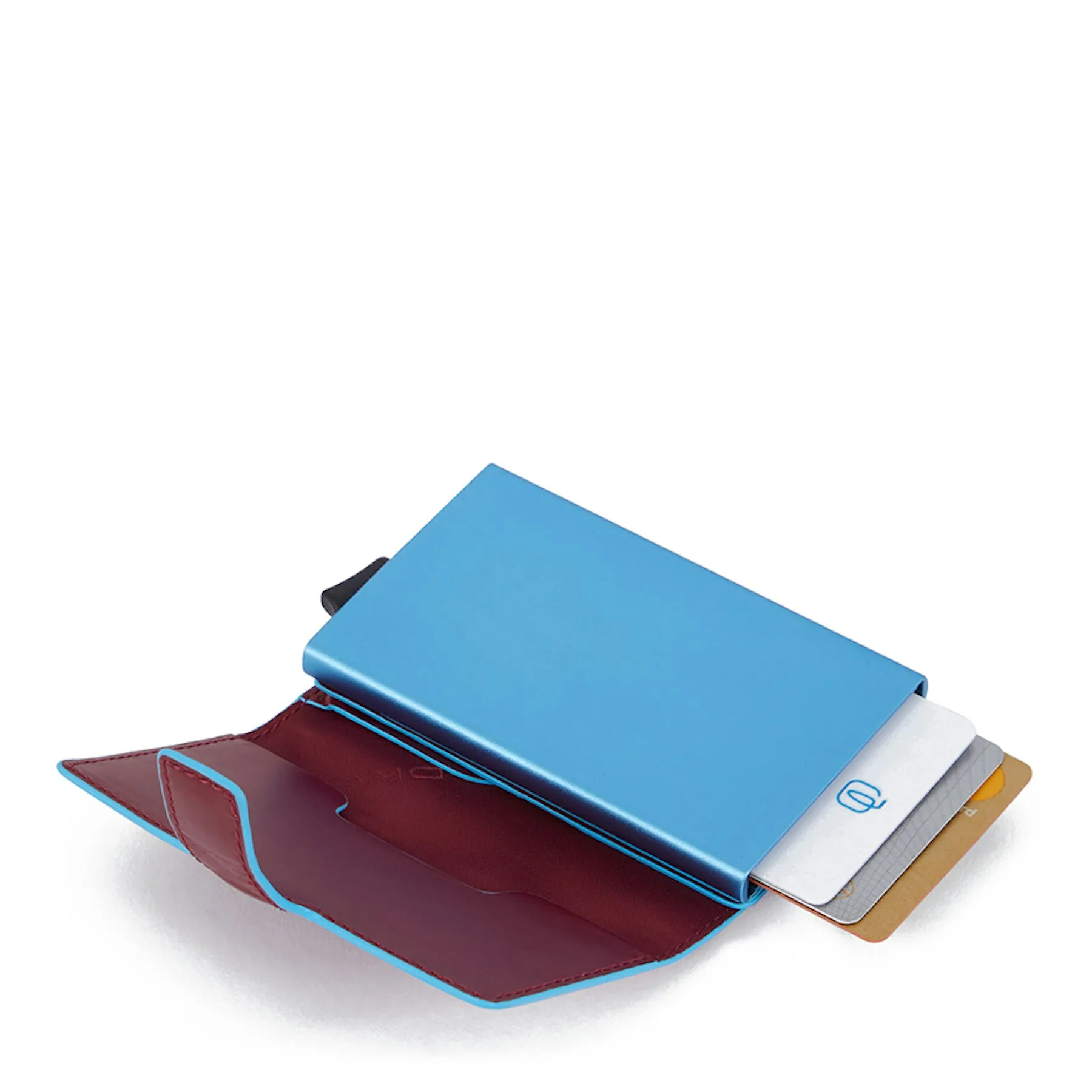 Étui porte-cartes de crédit en métal Rouge