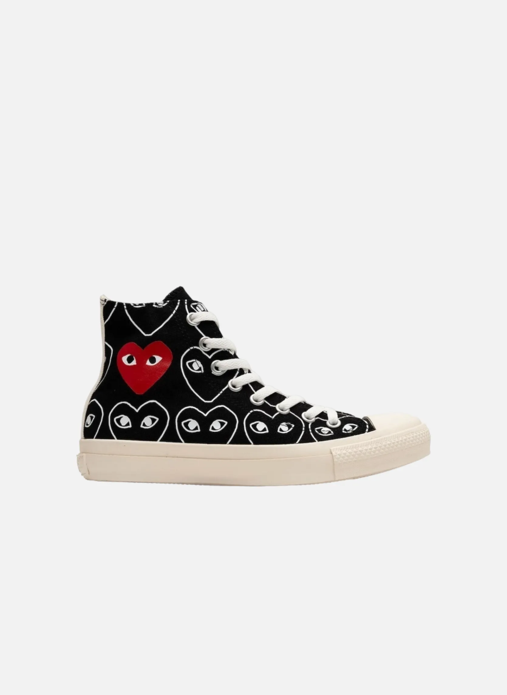 Converse comme des garçons black heart print Blanc BLACK/HEART PRINT PACK