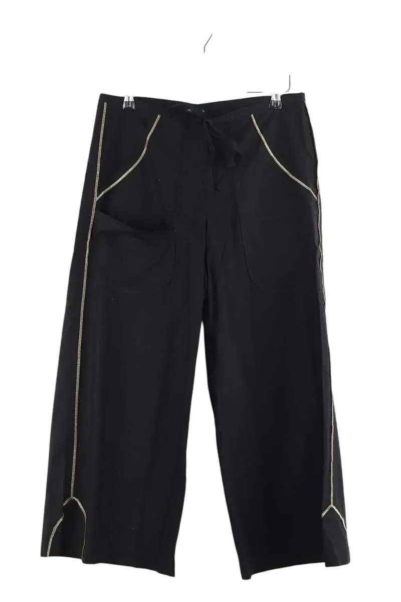 Pantalon court en coton Noir
