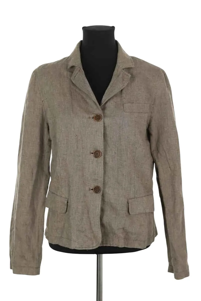Blazer en coton Beige