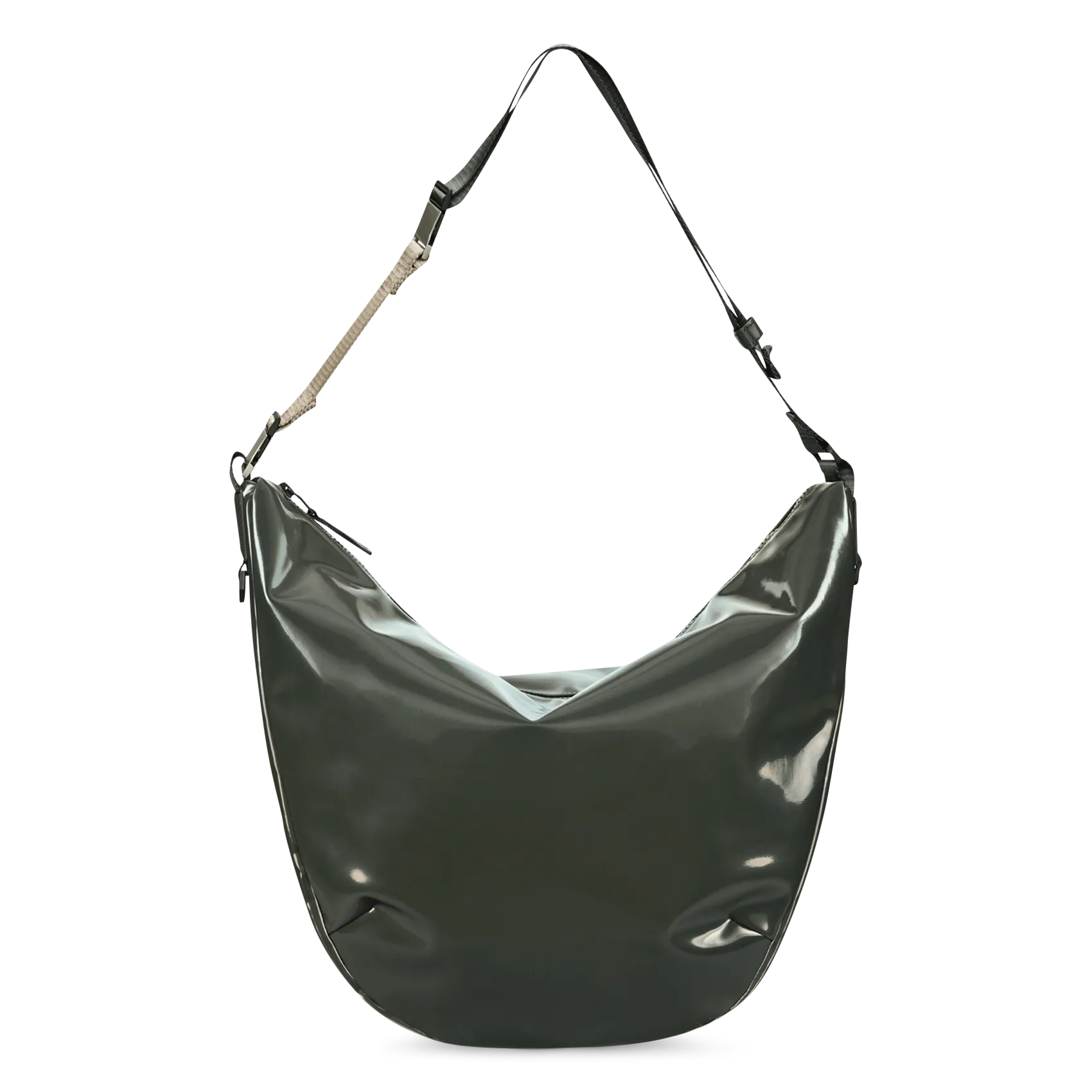 Sac porté épaule en vinyle Vert VALERA