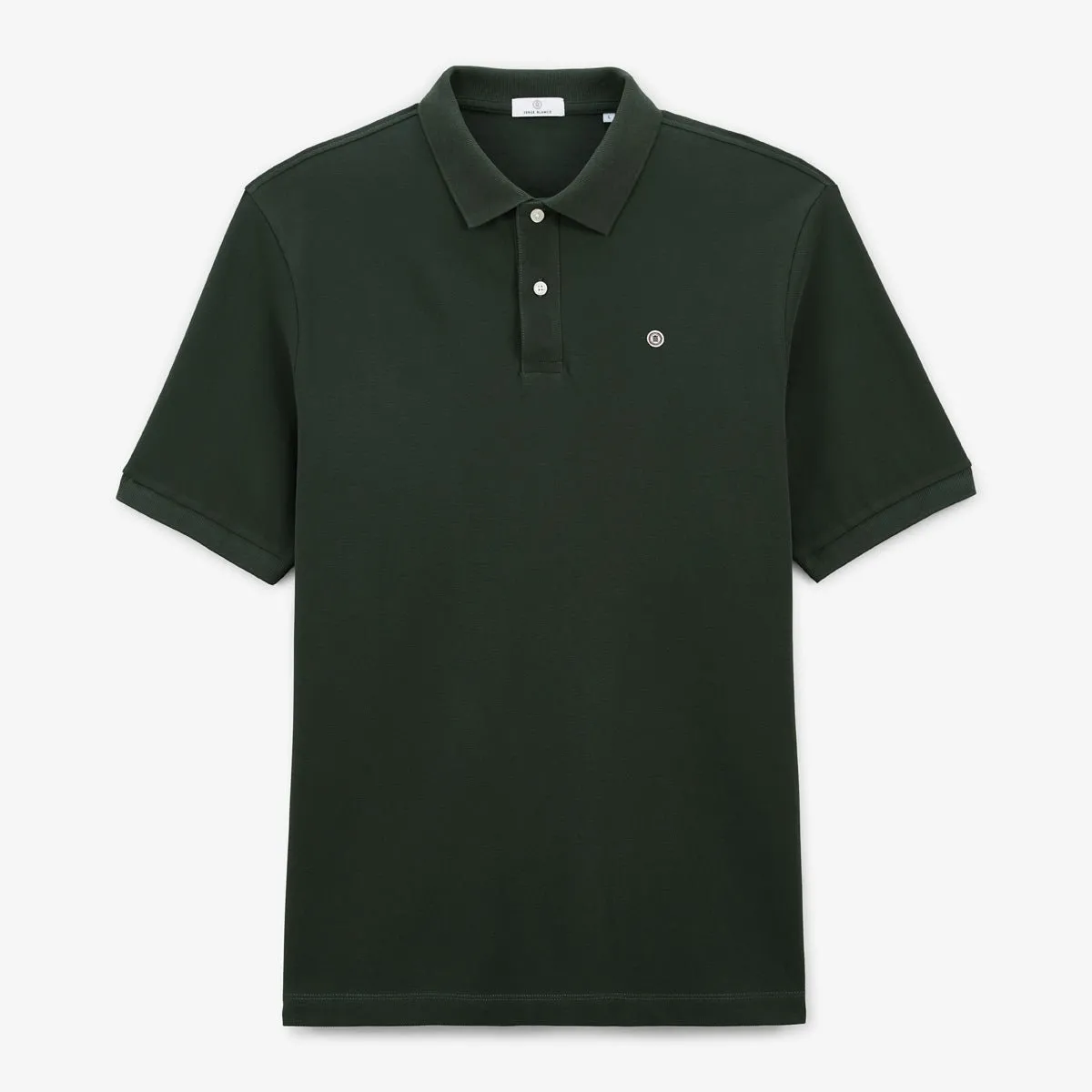 Polo manches courtes maille piquée Vert LUCAS