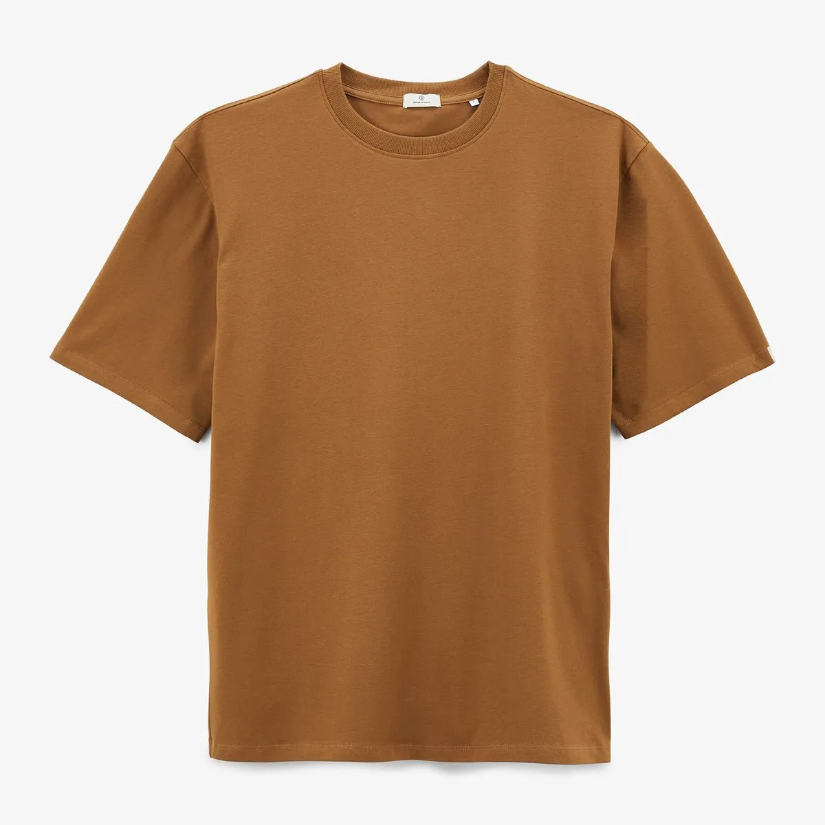 T-shirt manches courtes stretch Marron TARIKE