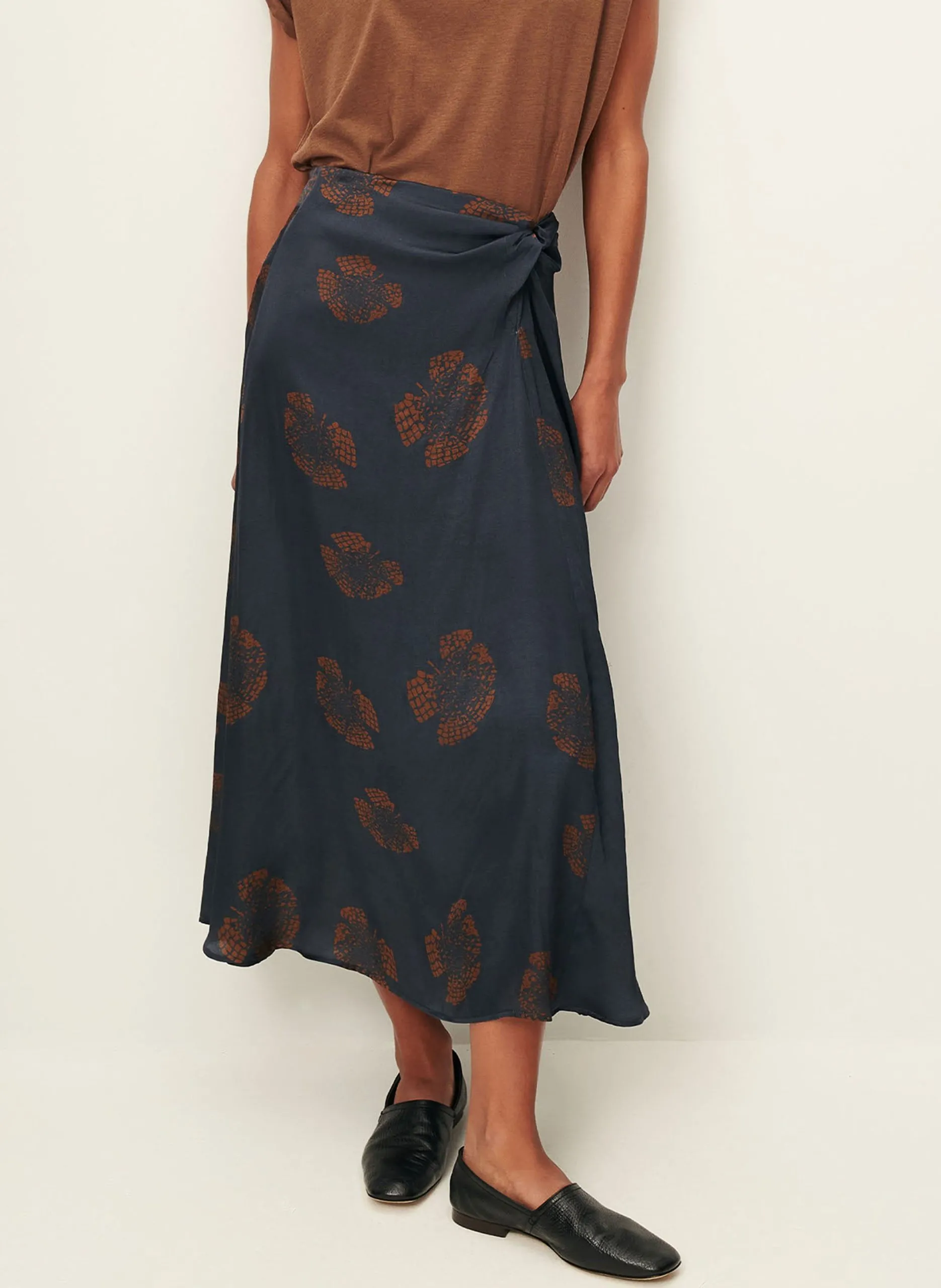 Jupe longue droite imprimée Multicolore GIALLA