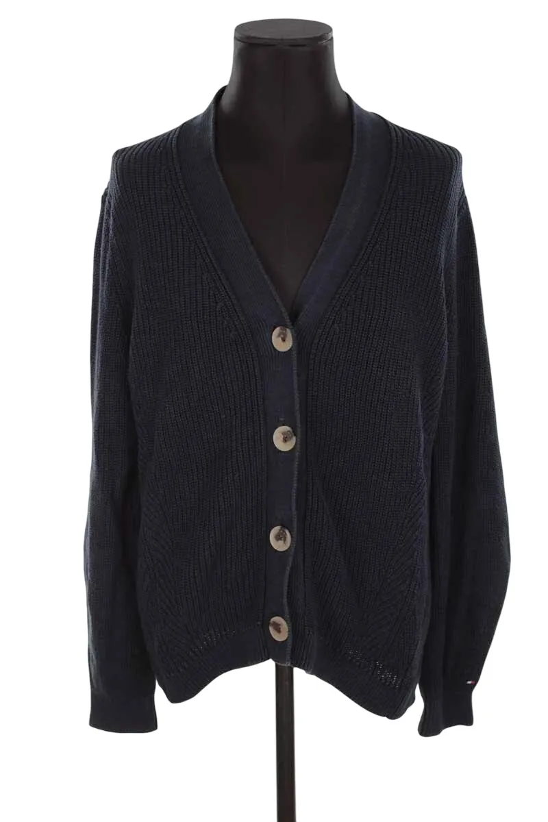 Cardigan en coton Bleu