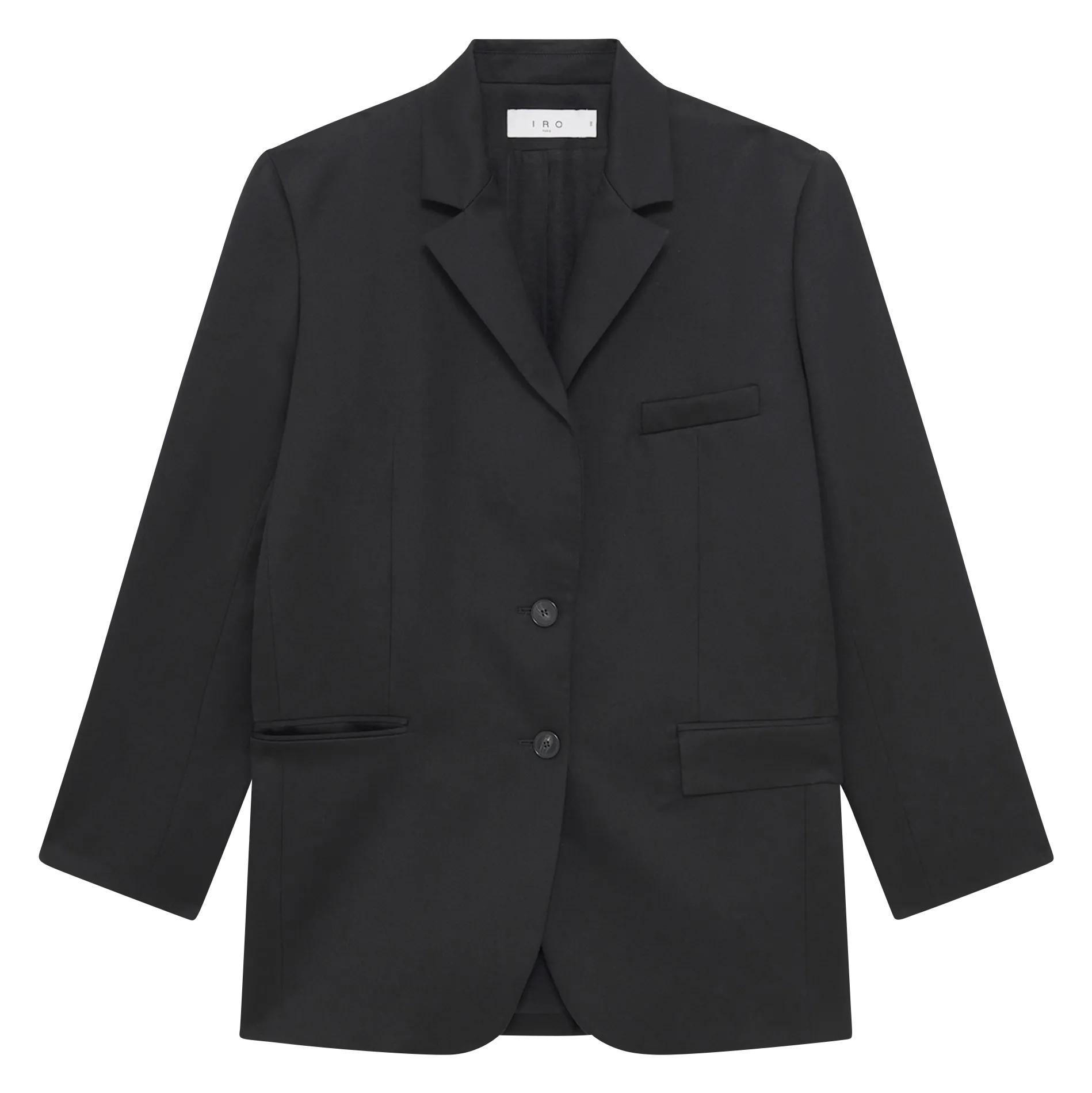 Veste tailleur droite unie Noir DOUNY