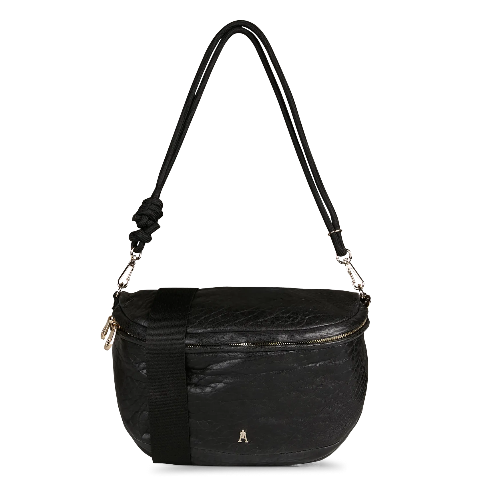Sac banane en cuir Noir BIG BANANE