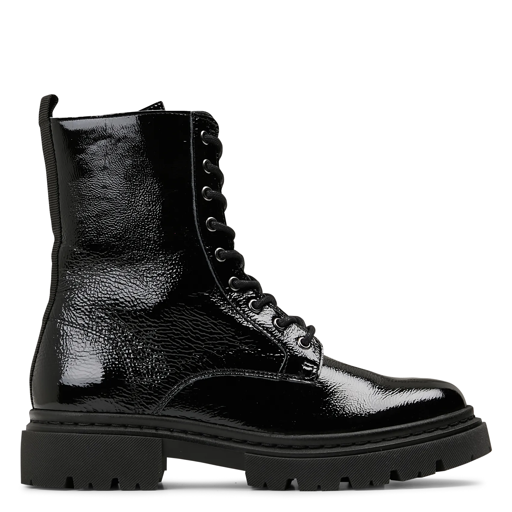 Bottines en cuir vernis Noir O.MARDA