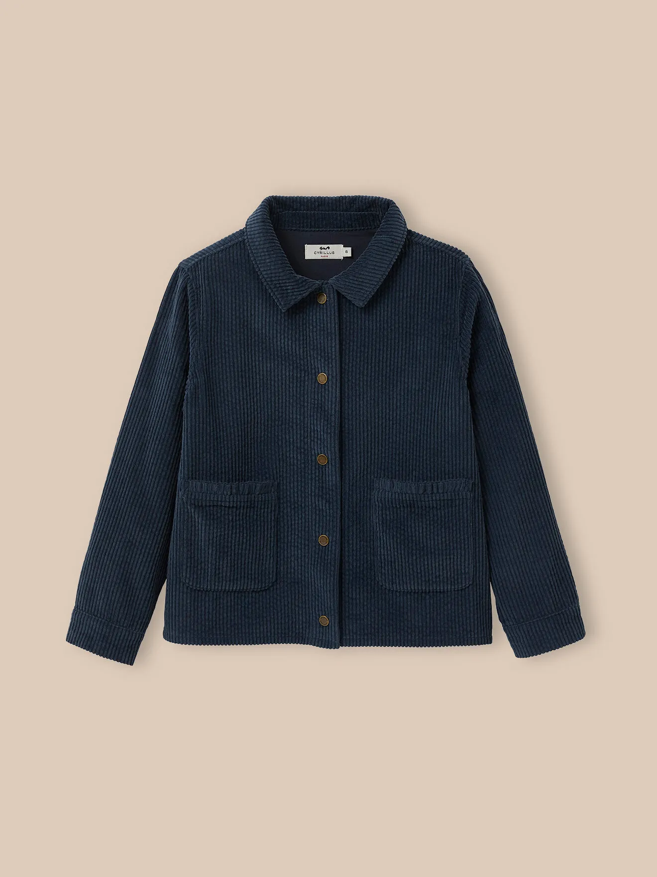 Surchemise en velours Bleu