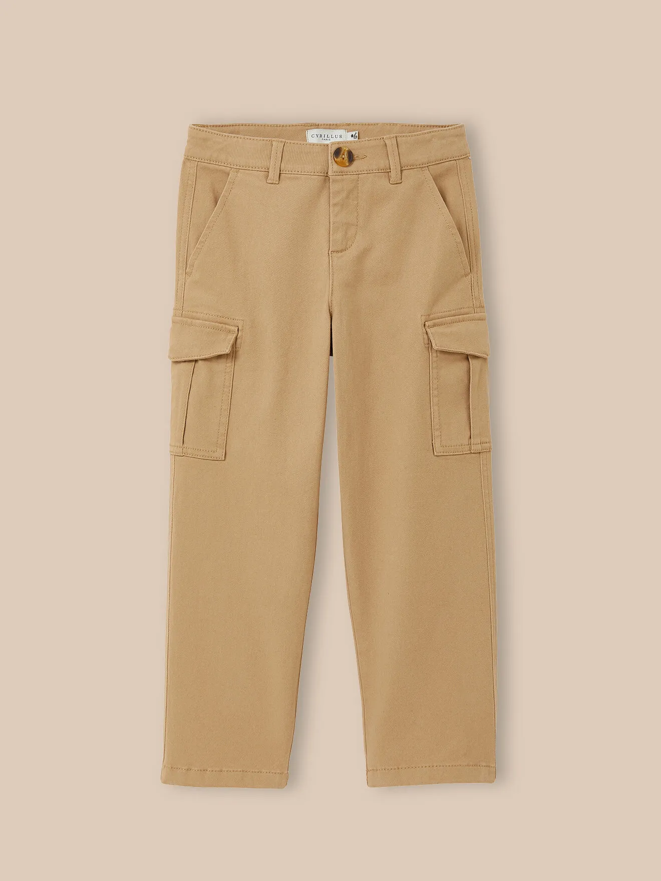 Pantalon cargo Beige