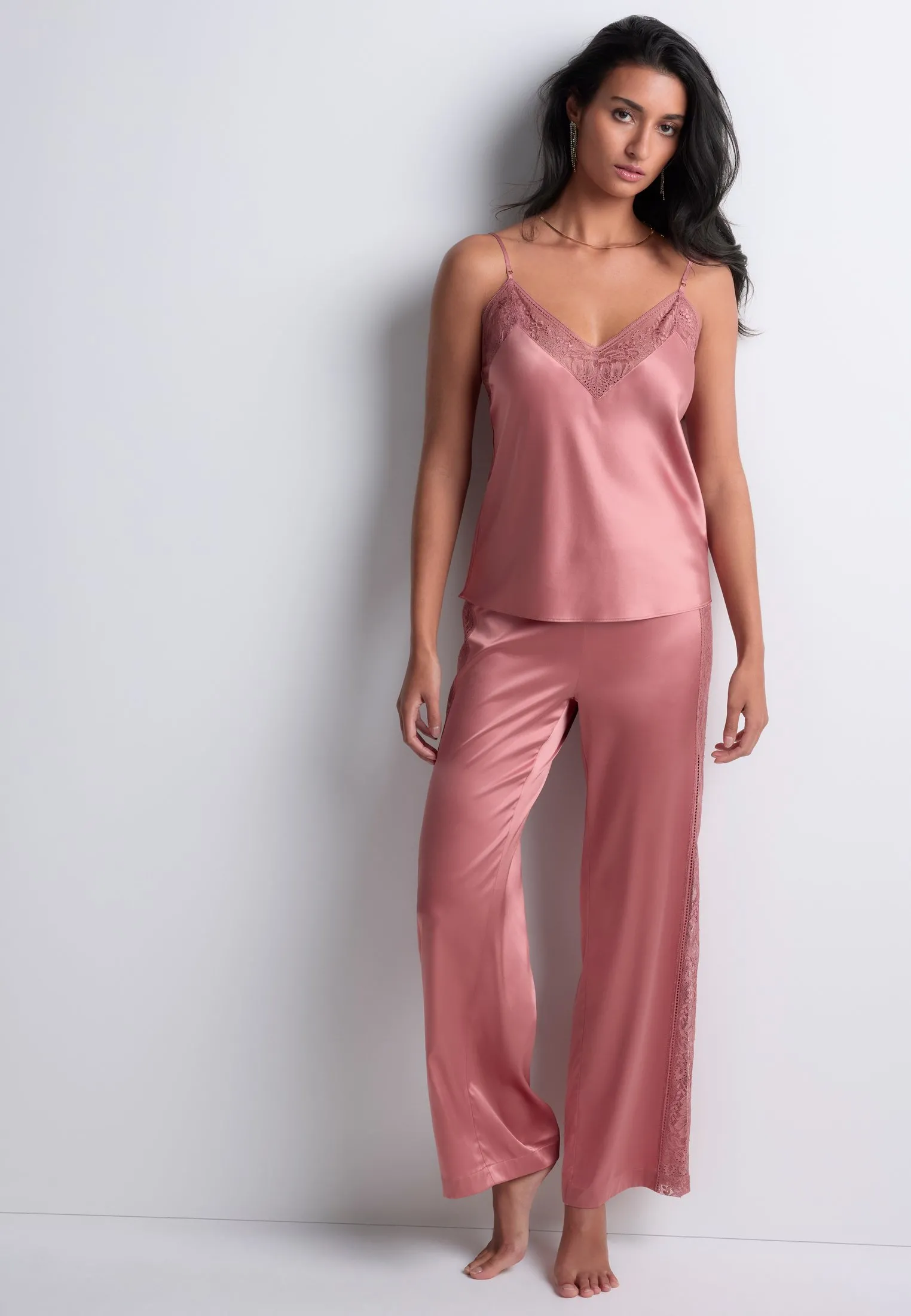 Top à fines bretelles Rose MIDNIGHT WHISPER