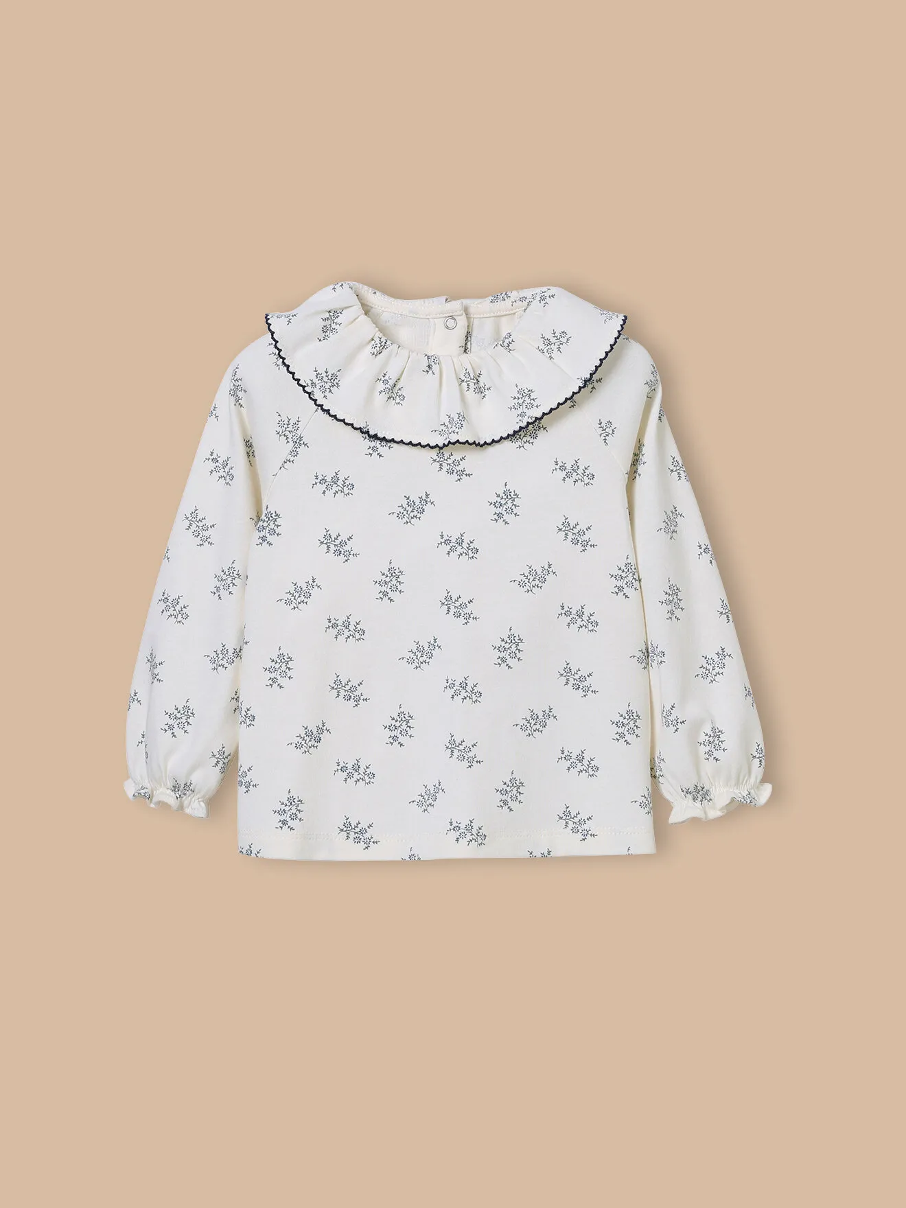 T-shirt imprimé olivia en coton biologique Beige