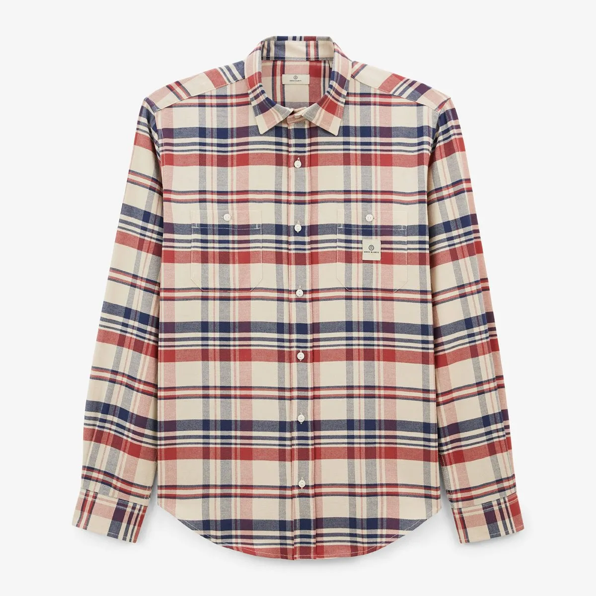 Chemise manches longues à carreaux Rouge CHARLES