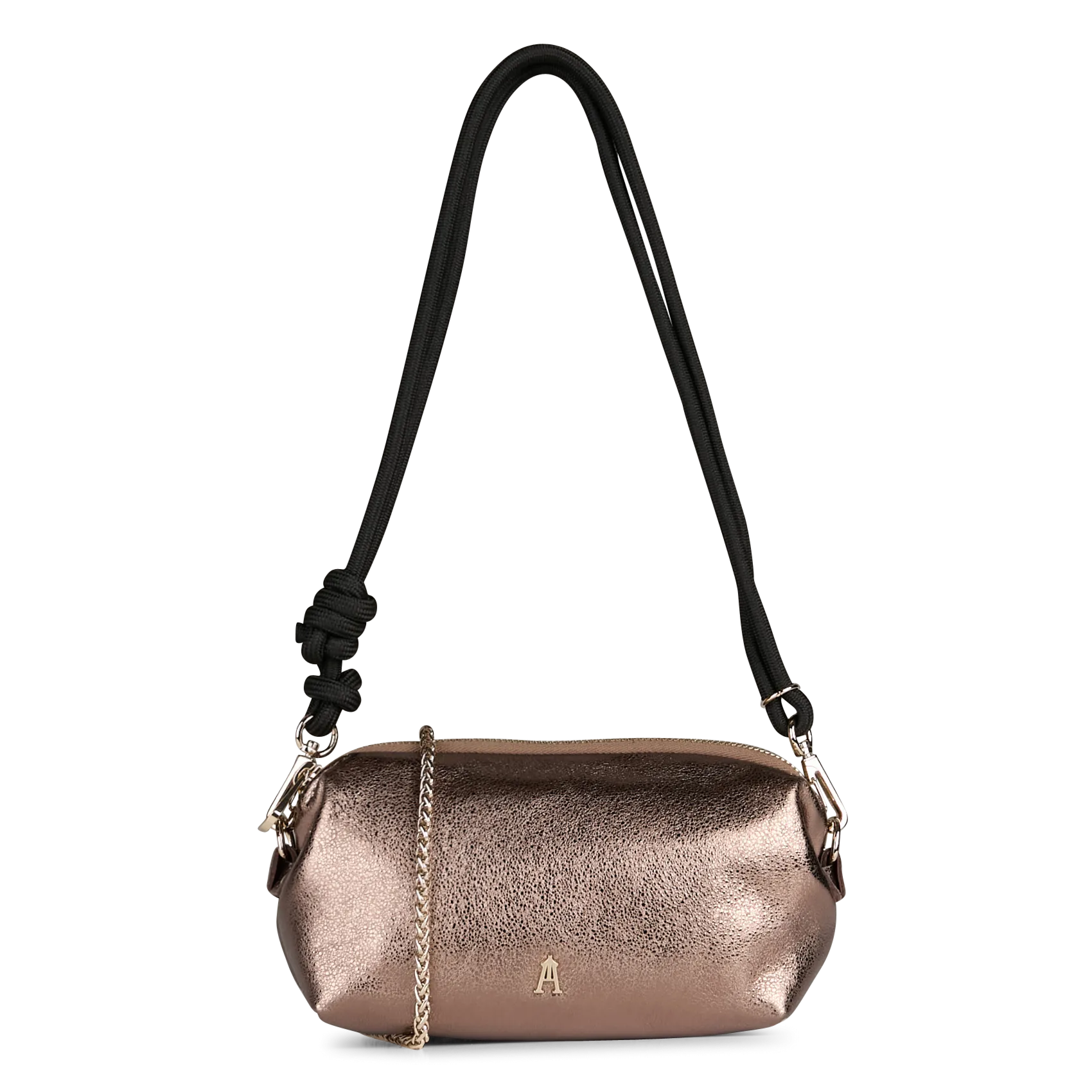 Sac porté épaule en cuir Doré NUAGE