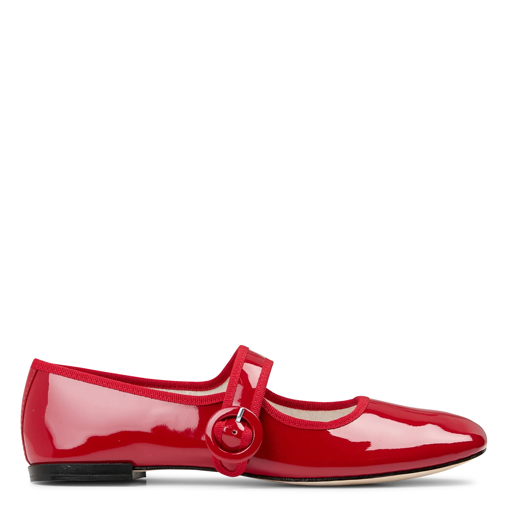 Babies en cuir vernis Rouge GEORGIA