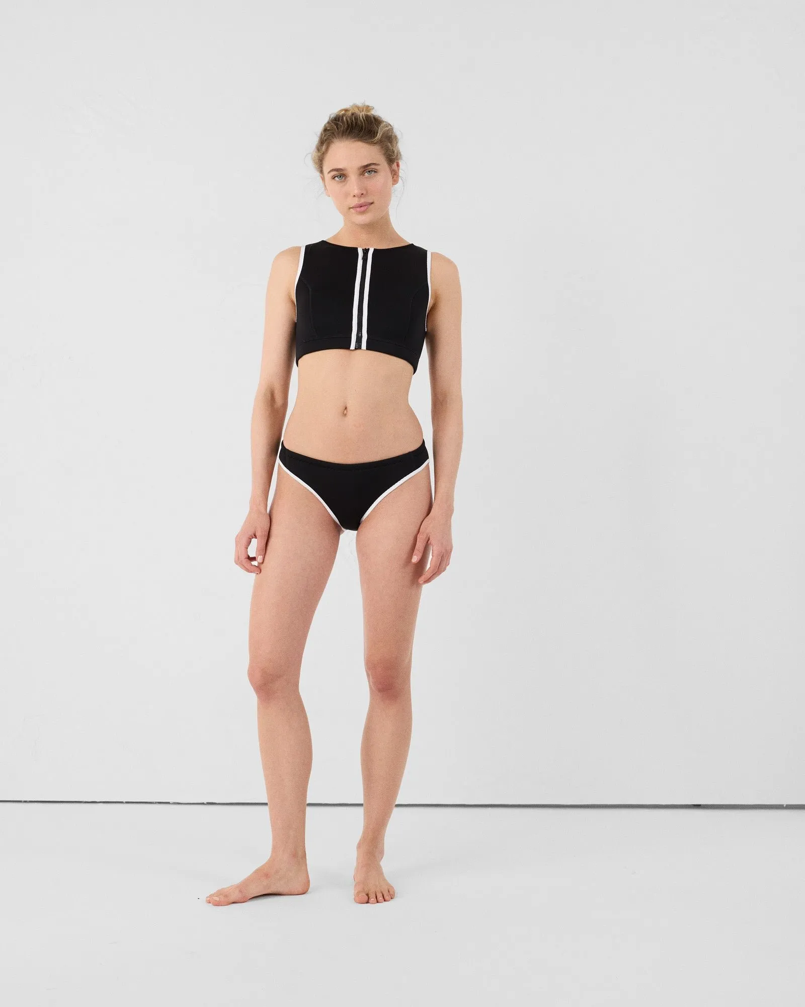 Bas de maillot de bain en néoprène jisoo bottom Noir