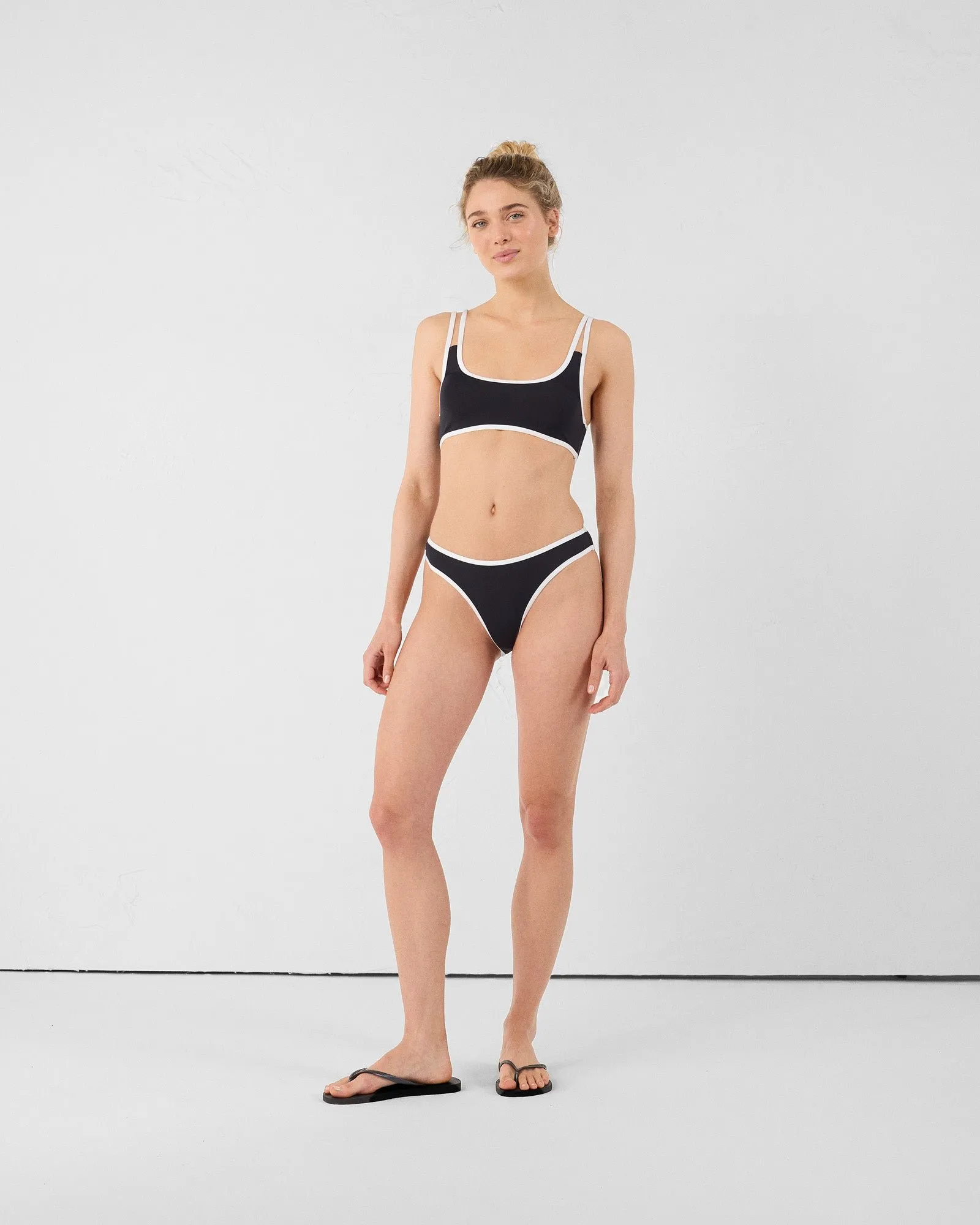 Bas de maillot de bain brésilien maeva bottom Noir