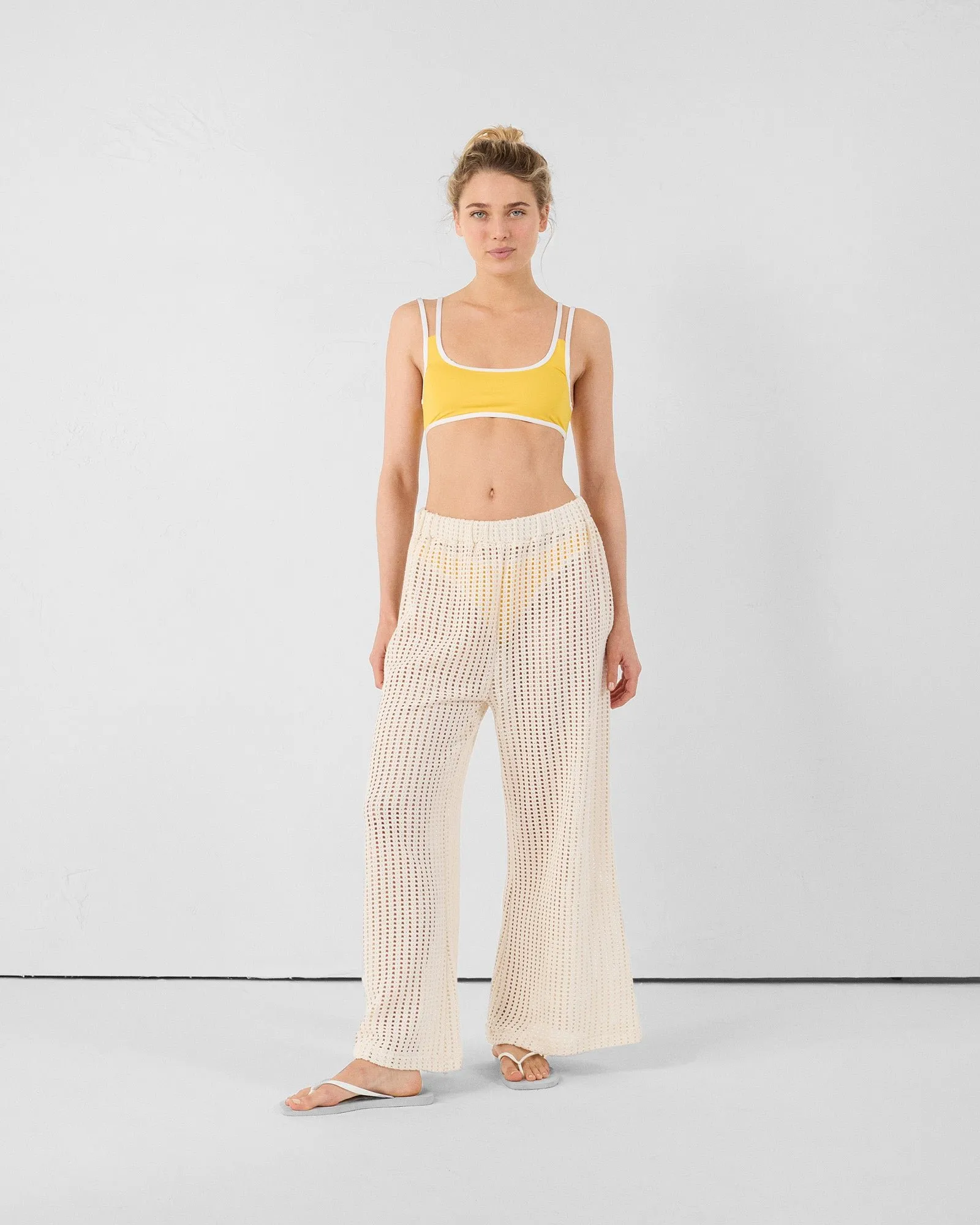 Haut de maillot de bain brassière maeva top Jaune