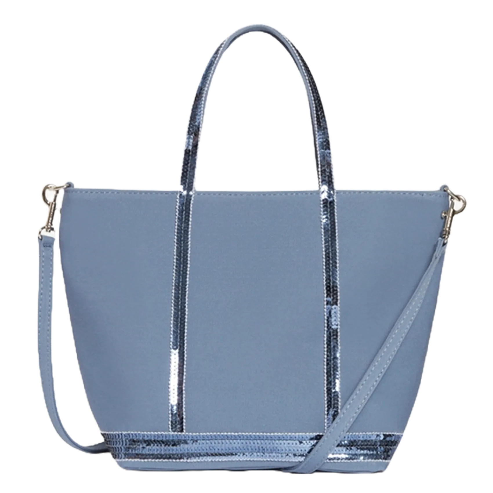 Cabas S en coton à sequins Bleu CABAS S