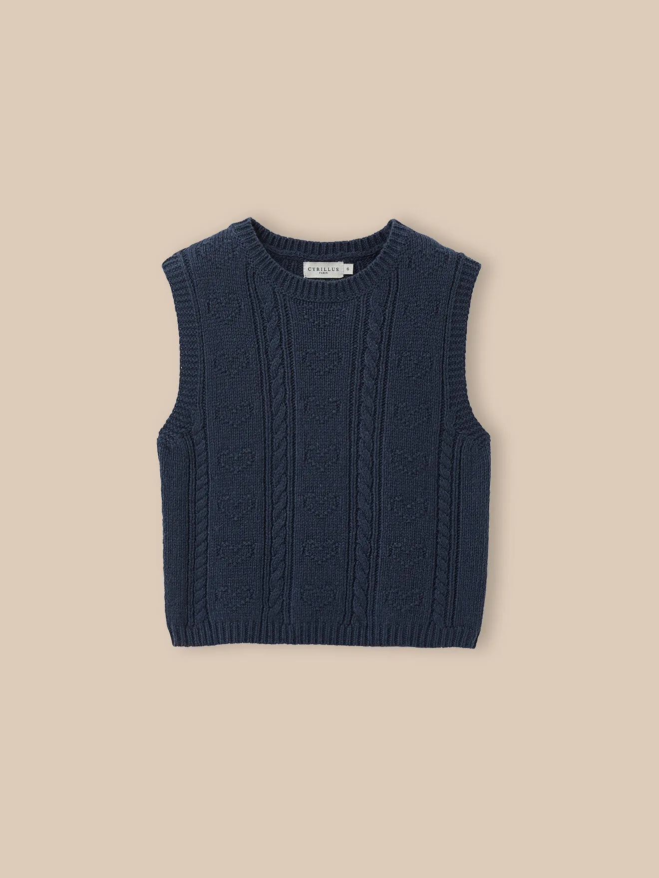 Pull sans manches - laine rws* Bleu