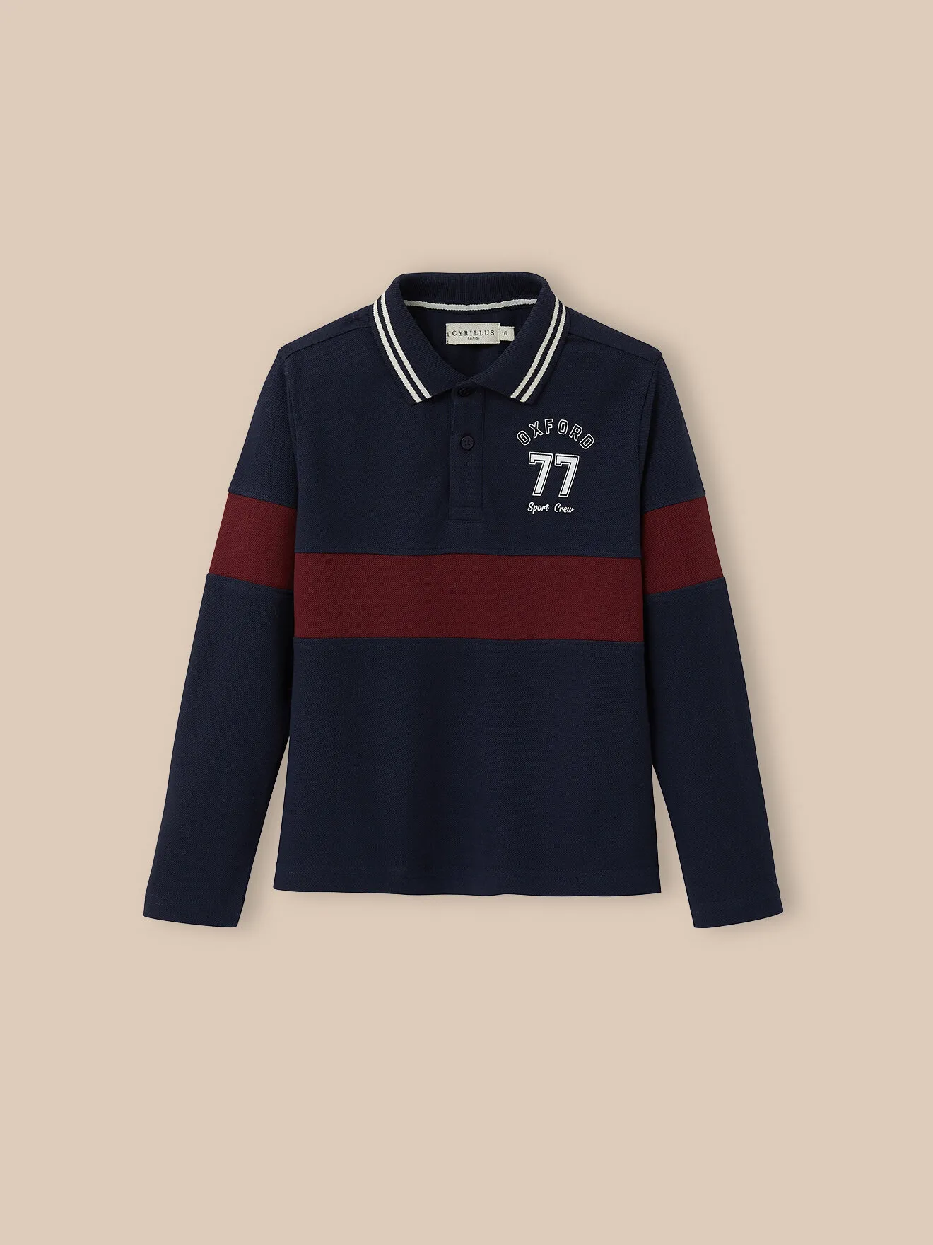 Polo en maille piquée en coton biologique Bleu