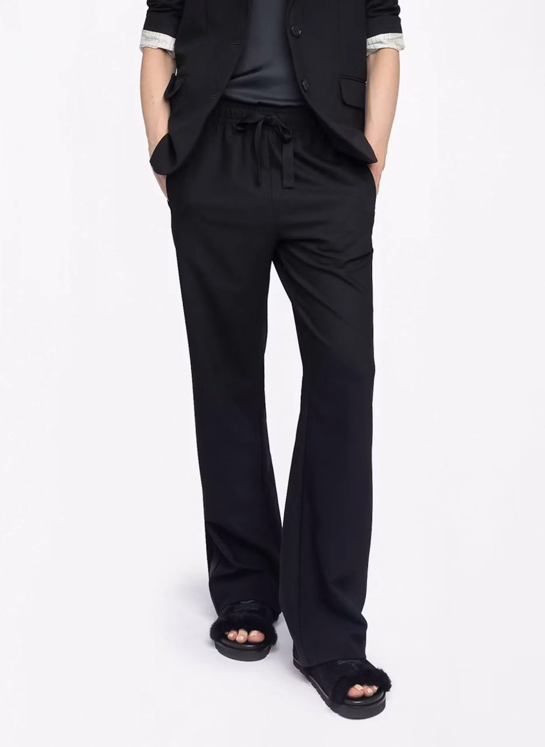 Pantalon droit Noir POMA
