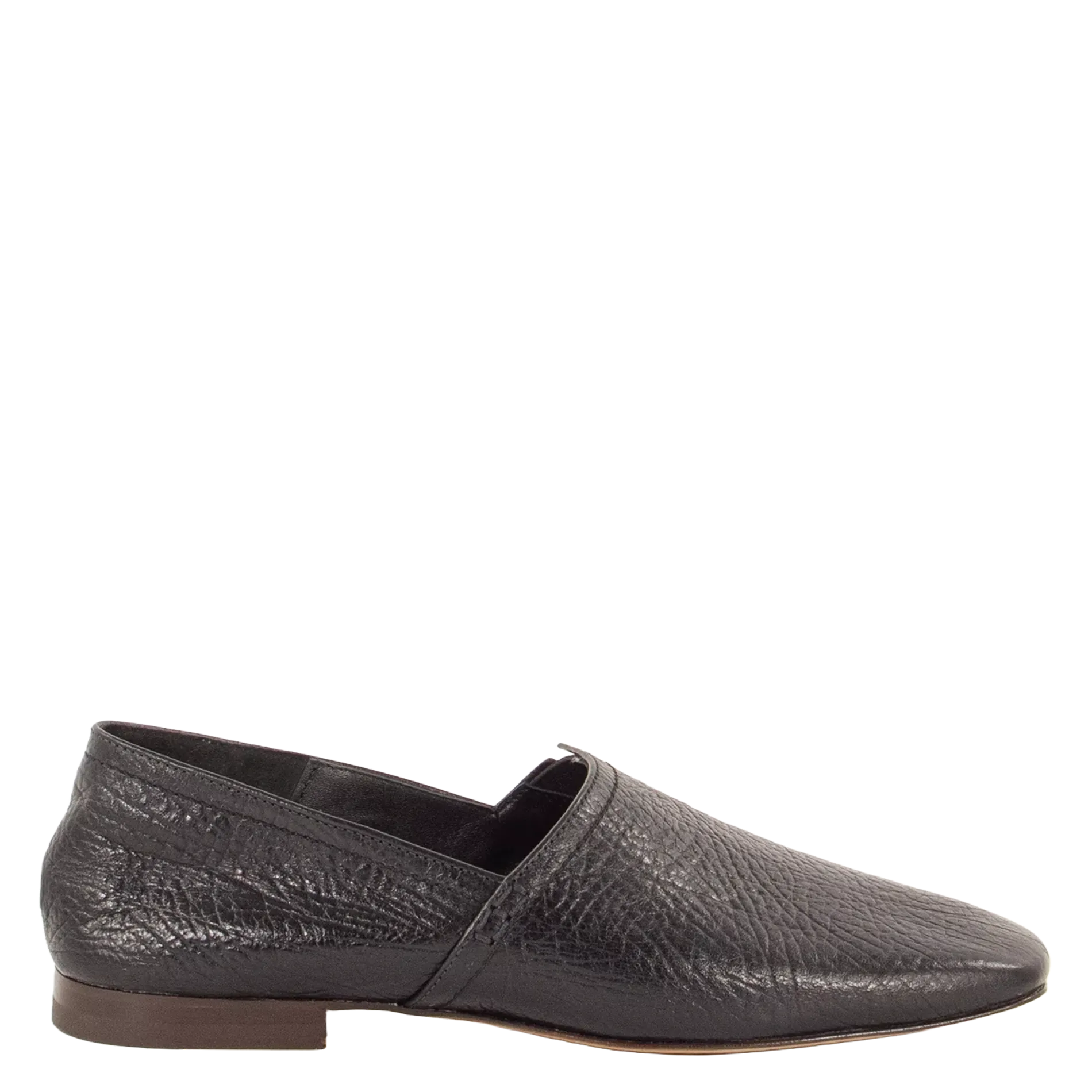 Chaussons en cuir Noir CEZA