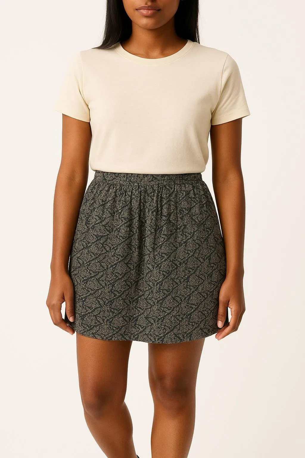 Jupe courte & midi Bleu