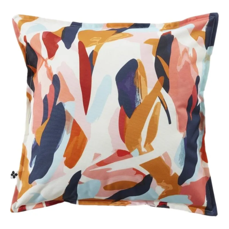 Housse de coussin "outdoor" toutes dimensions l'effet papillon Noir