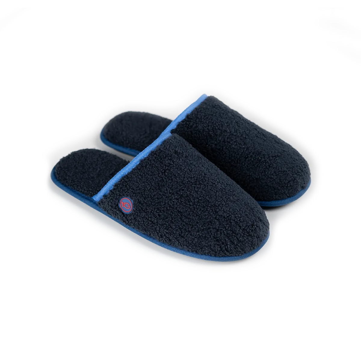 Chaussons en sherpa Bleu