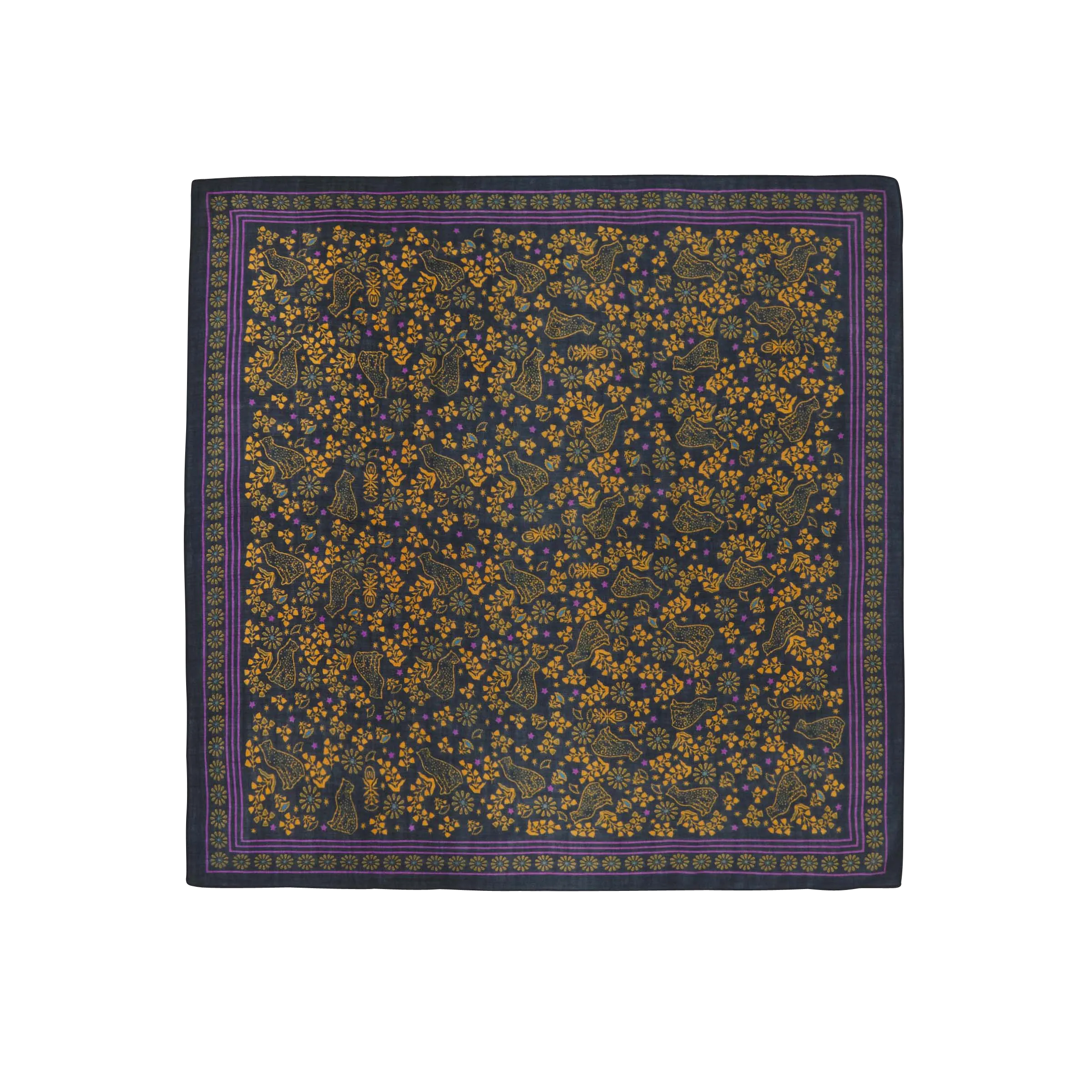 Foulard en laine constance Bleu