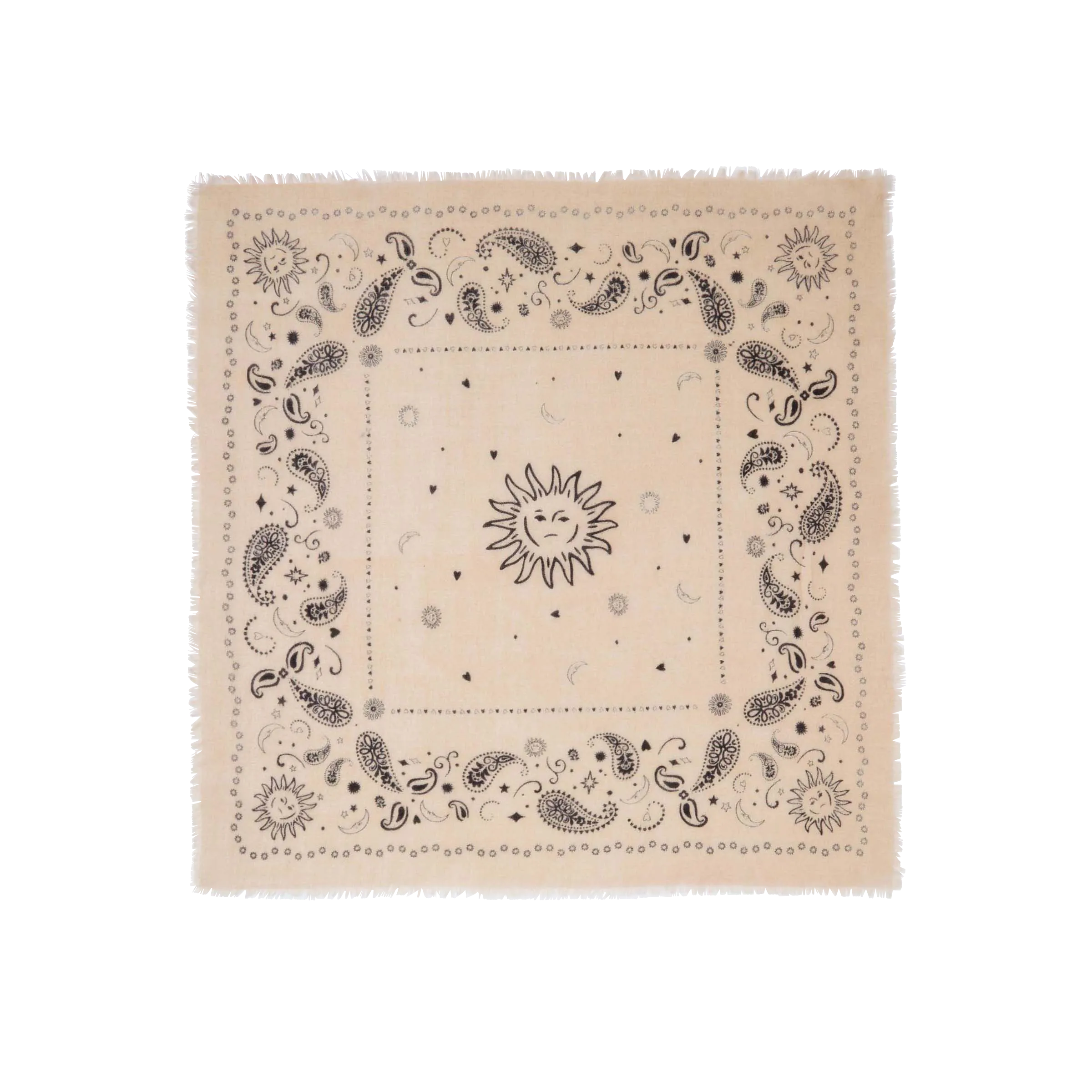 Petit foulard en laine alice Beige