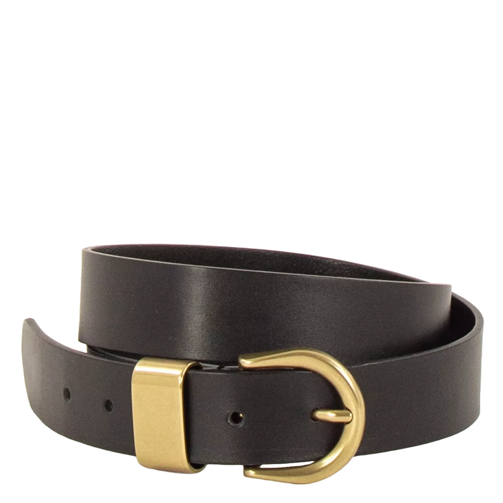Ceinture en cuir de vache Noir MILOA