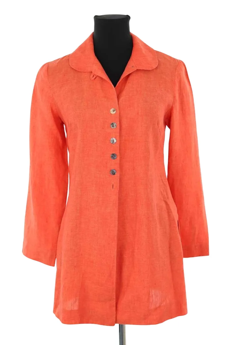 Robe en lin Orange