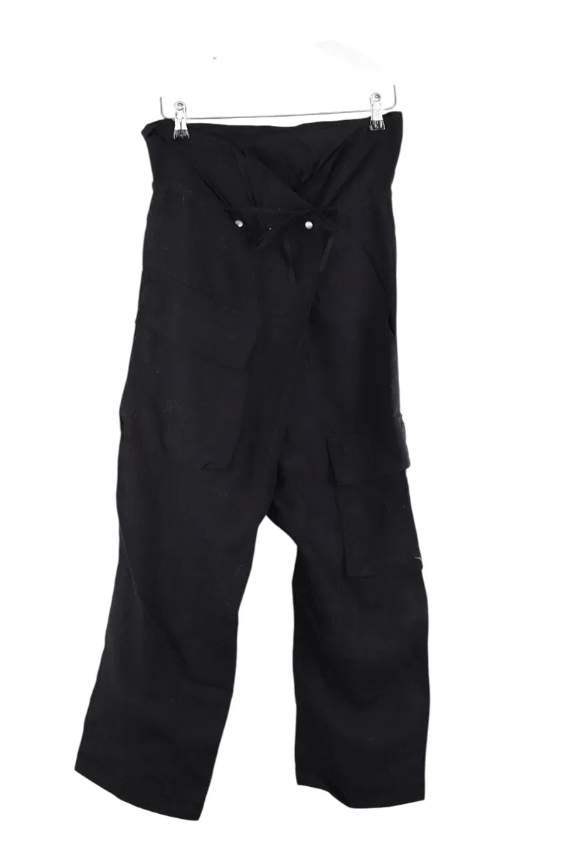 Pantalon en lin Noir