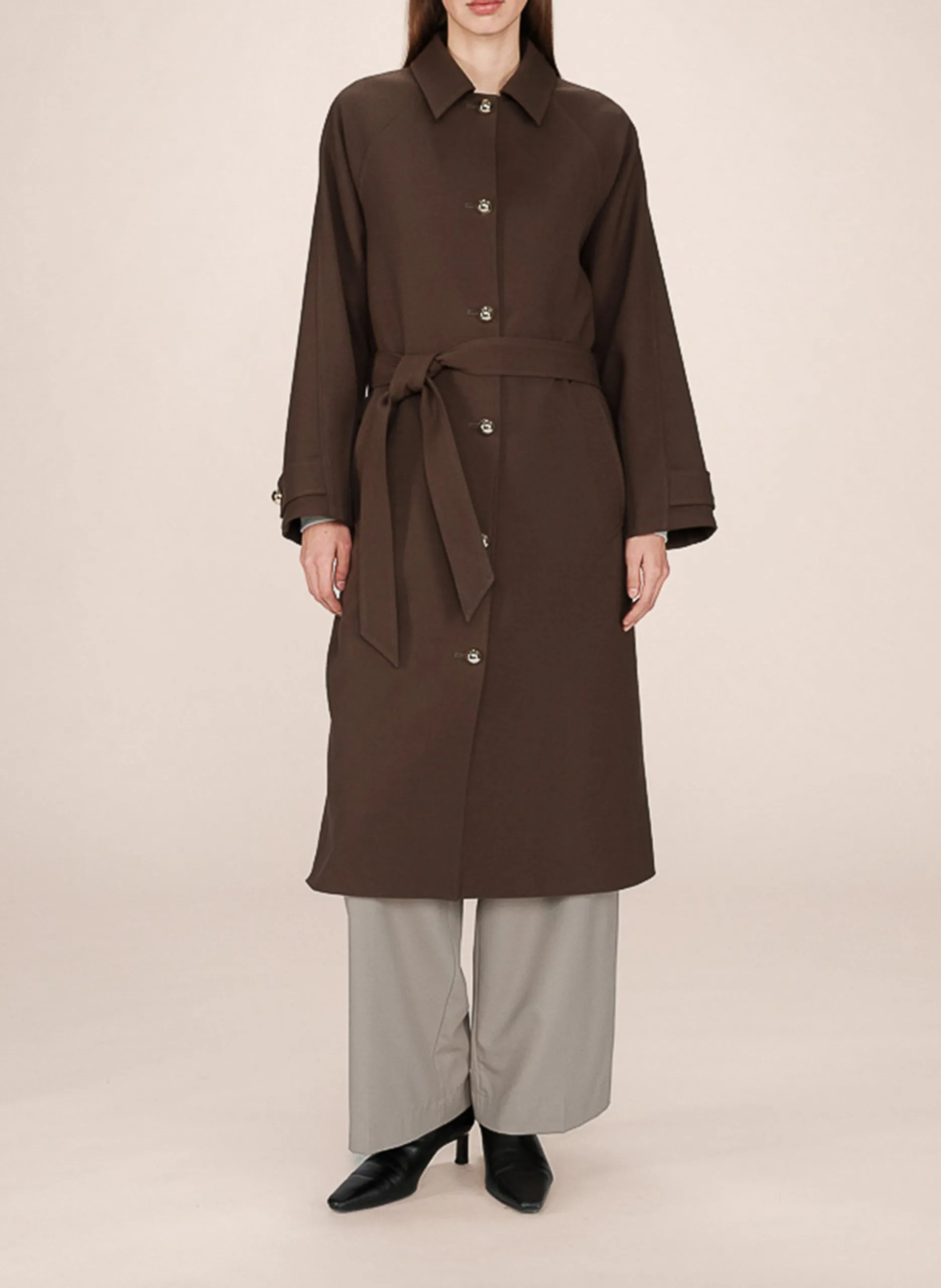 Trench col clasique Marron SCOTT
