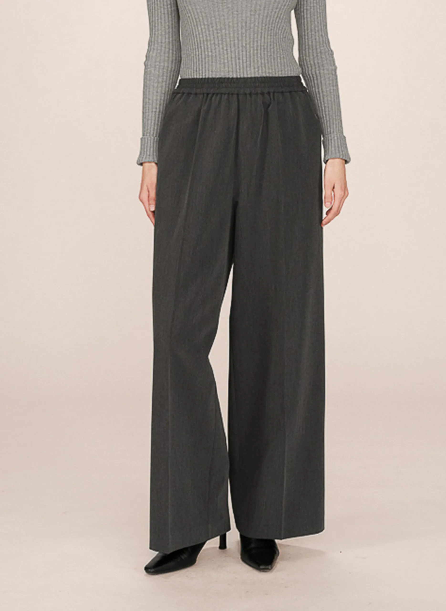 Pantalon large Gris SWEENEY