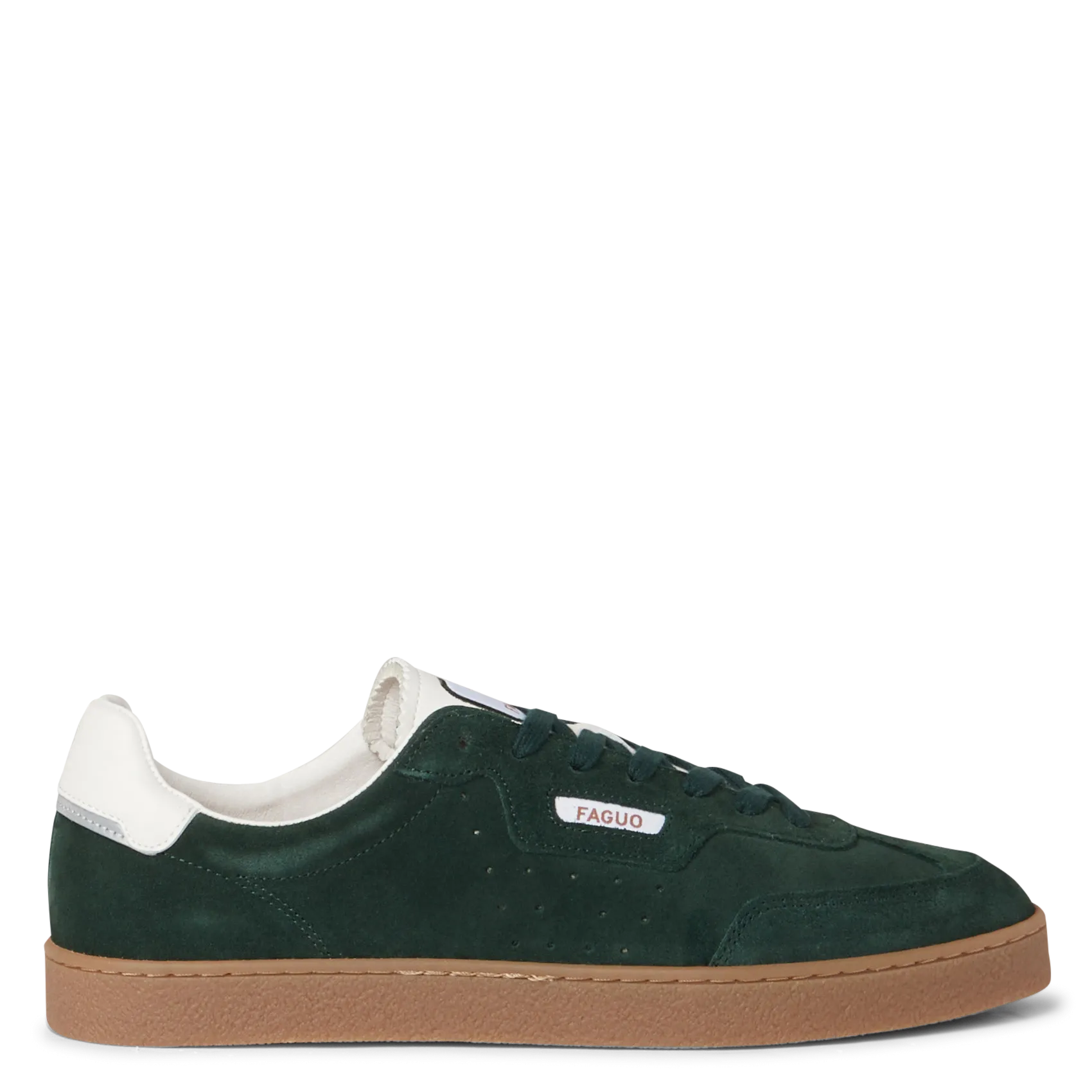 Baskets basses en daim Vert LUMBO