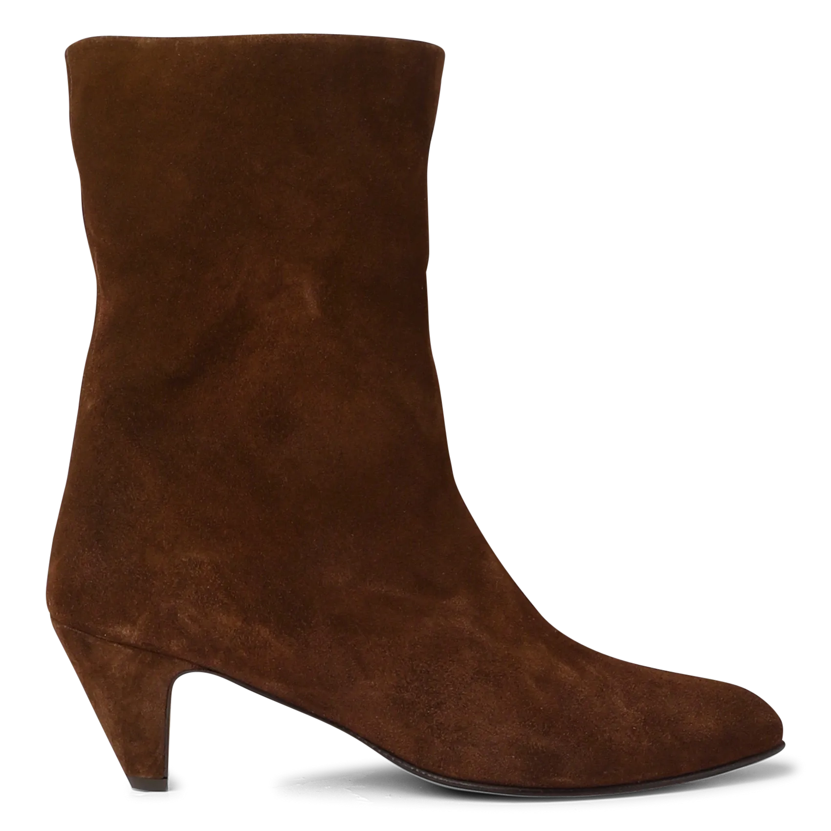 Bottines à talon en velours Marron VULLY 50